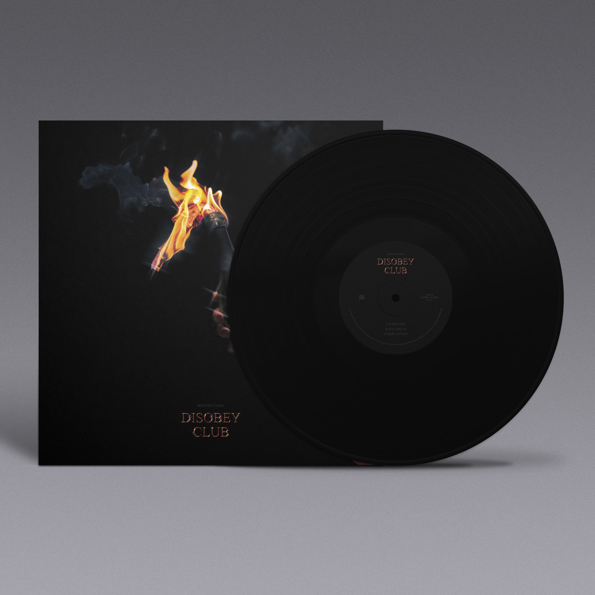 Matteo Tura - DISOBEY CLUB - Vinyl Front