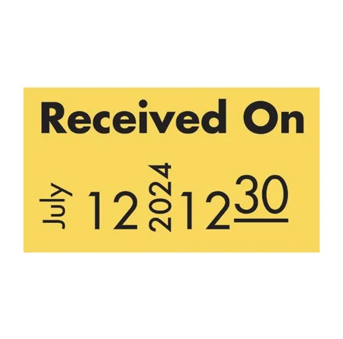 Received On Label for Label Gun