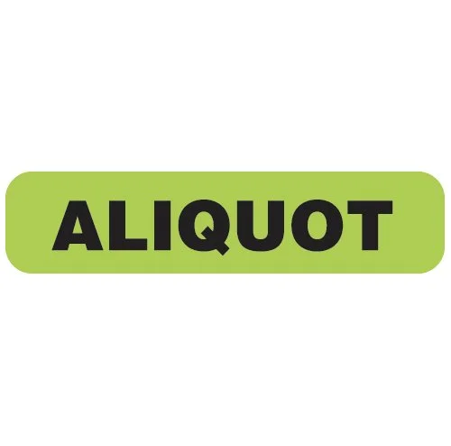 Aliquot Label