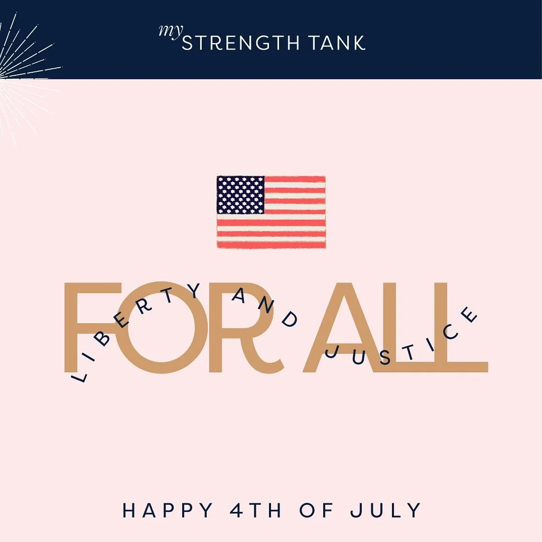 Happy 4th of July from @&zwnj;my.strength.tank! 🇺🇸💥

Let&rsquo;s take a minute today to be thankful for the things we take for granted and take time for ourselves ✨

Take a deep breath and be present to your blessings today 🌬️

#independenceday #
