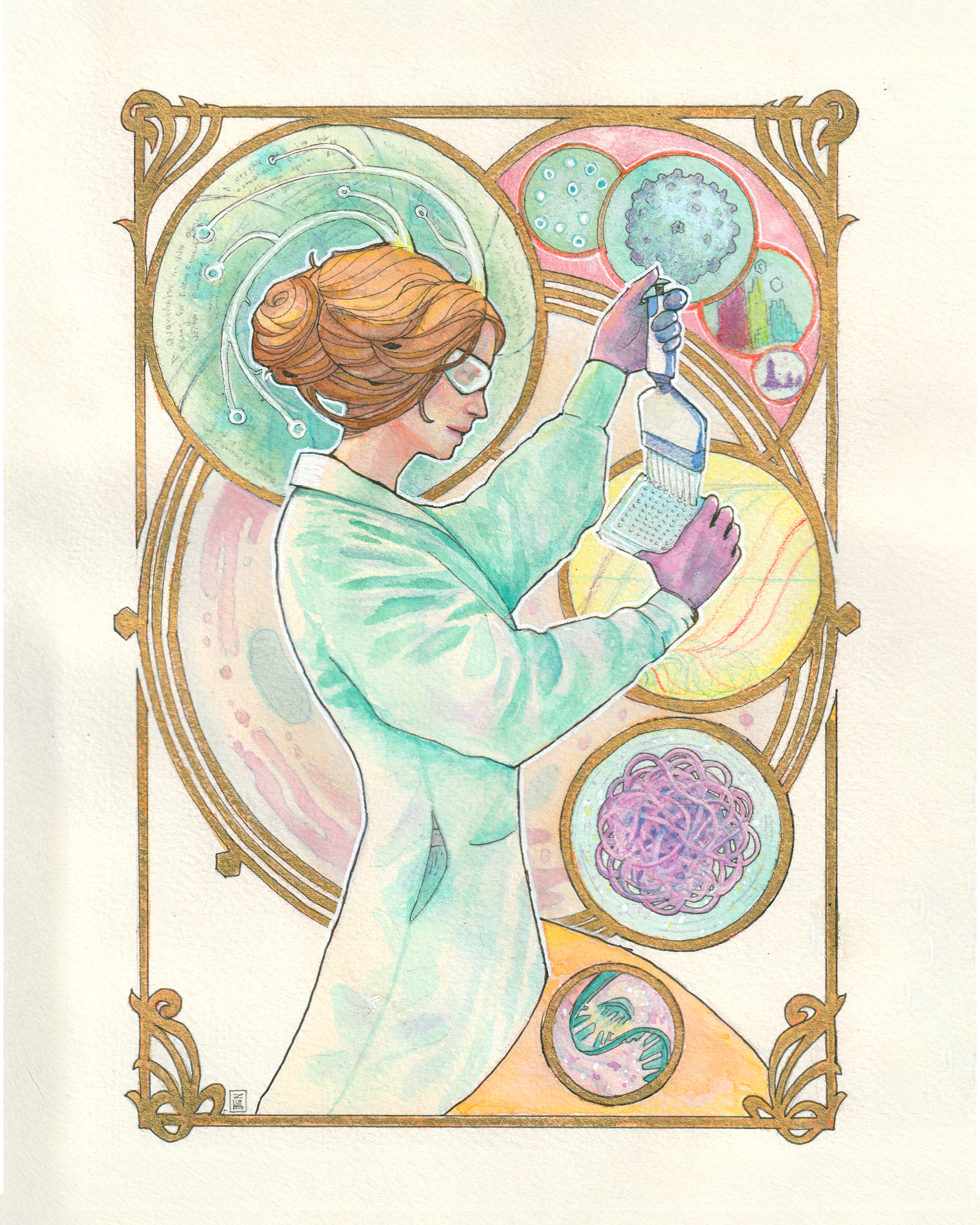 The Scientist - 2025, mixed media