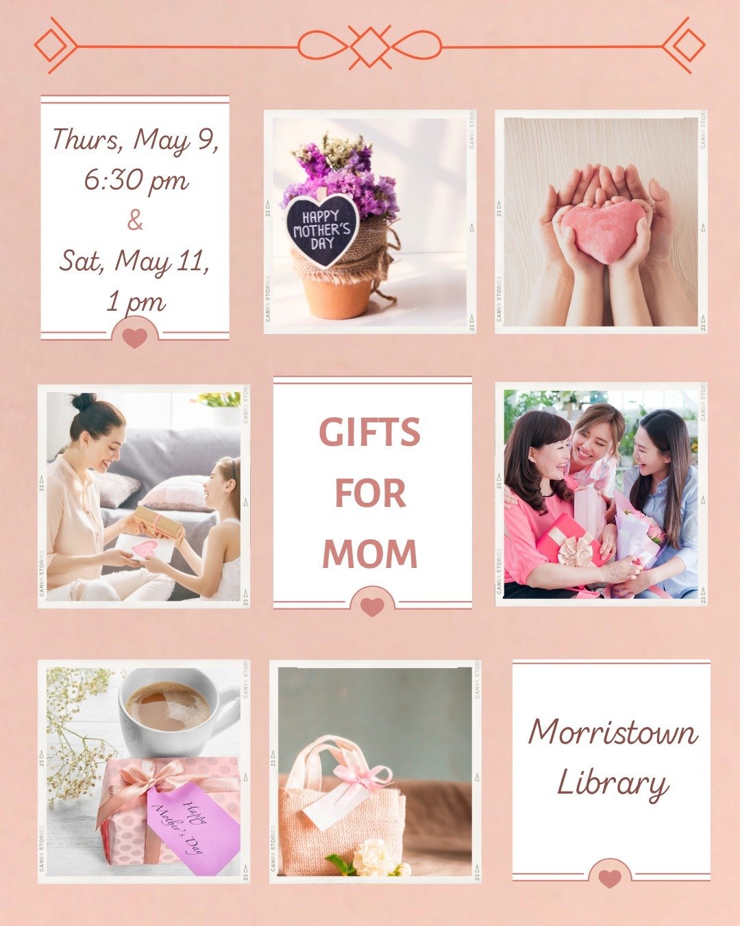 Velma Wortman Morristown Branch - Shelby County Public Library @morristownlibrary Thursday May 9th and Saturday May 11th. Gifts For Mom! 
Mother's Day is just around the corner and its time to create something for the Mama Bear in your life at this F