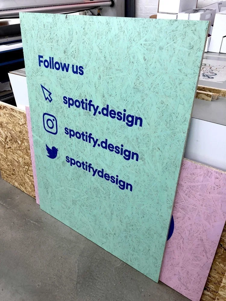 Spotify Printed Graphics on OSB Wood - 1.webp