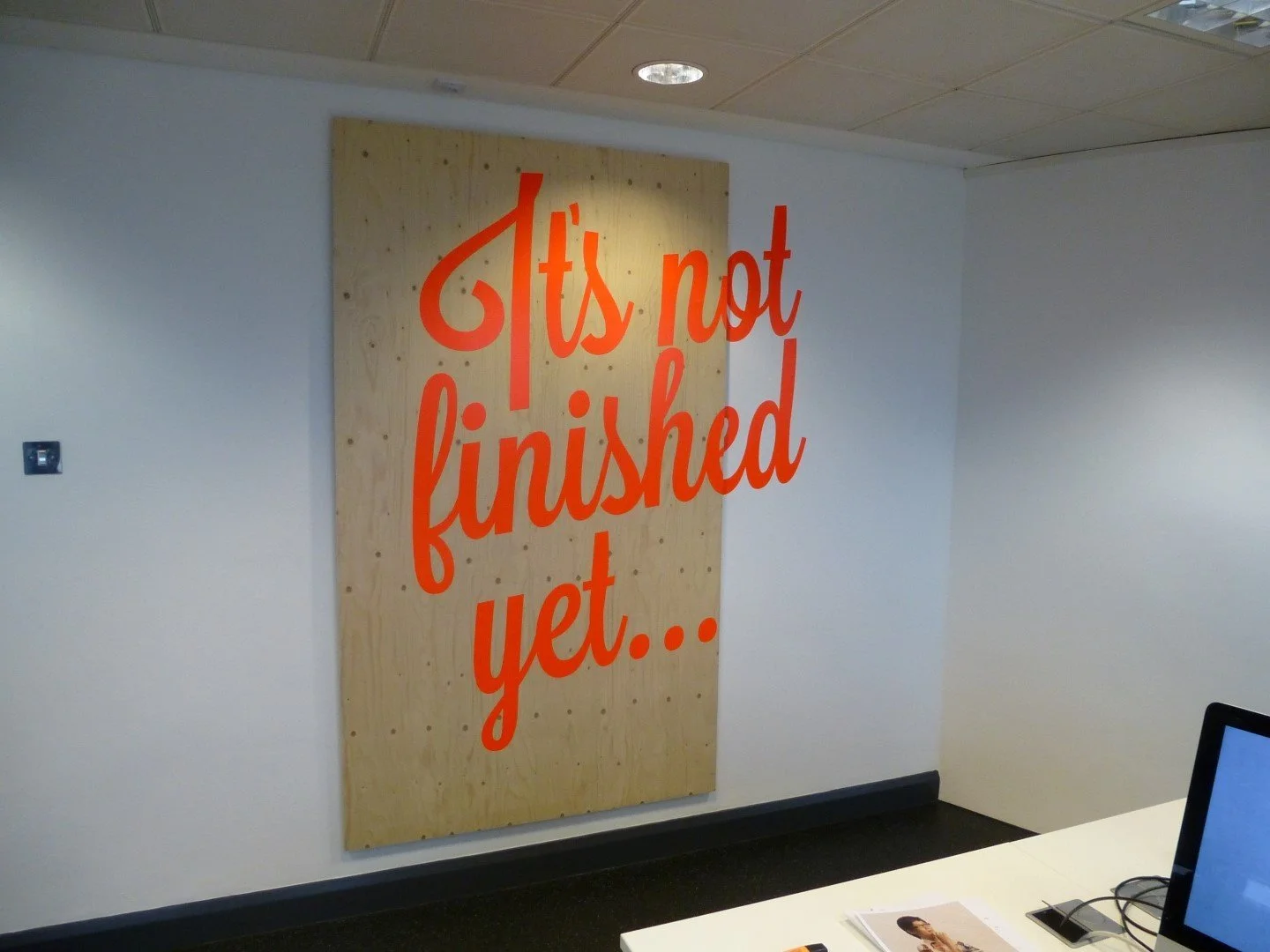 Not Finished Vinyl Wood Print and Graphics.webp