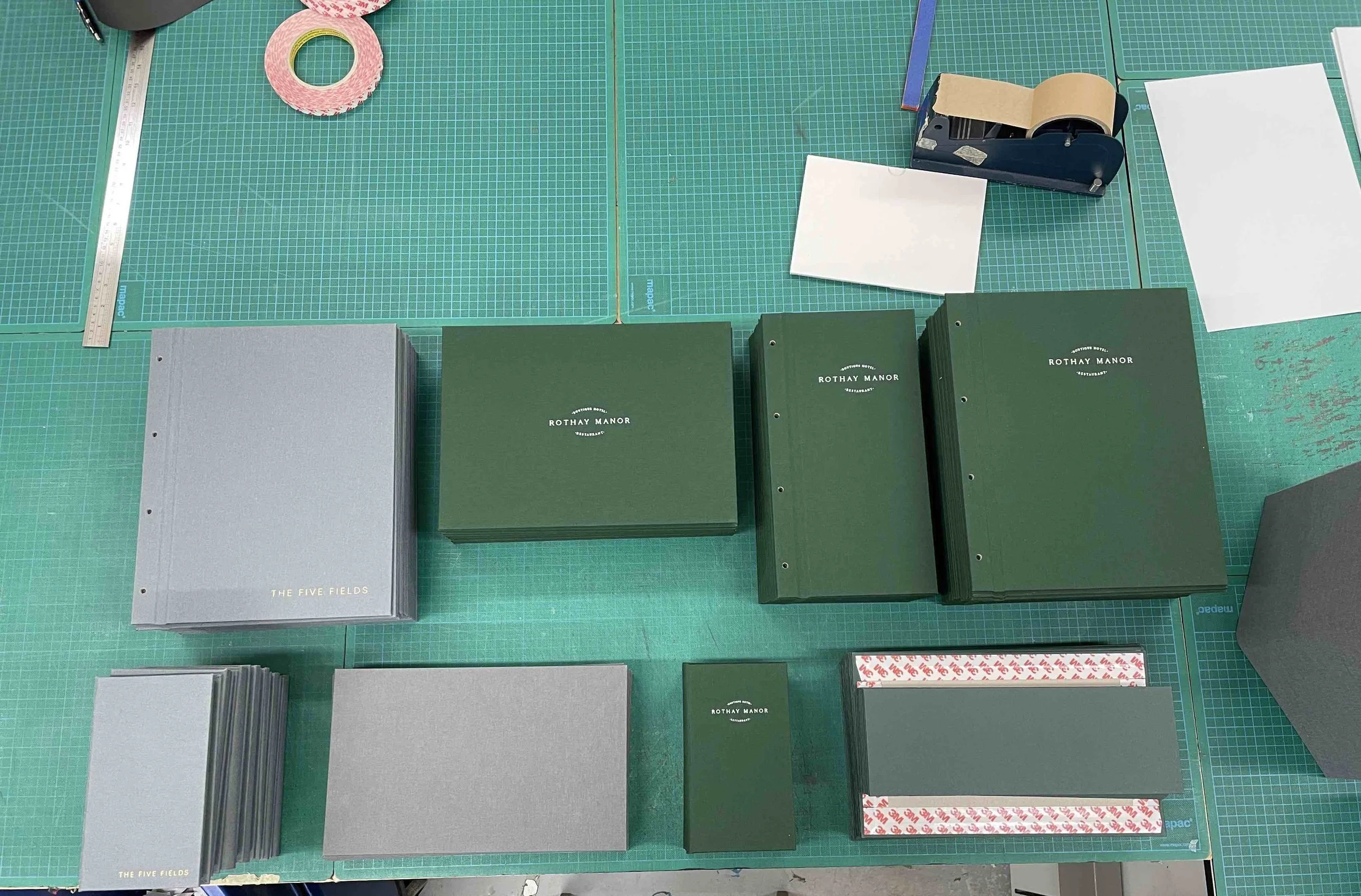 Rothay Manor Bespoke Menu Covers by London Bookbinding.webp