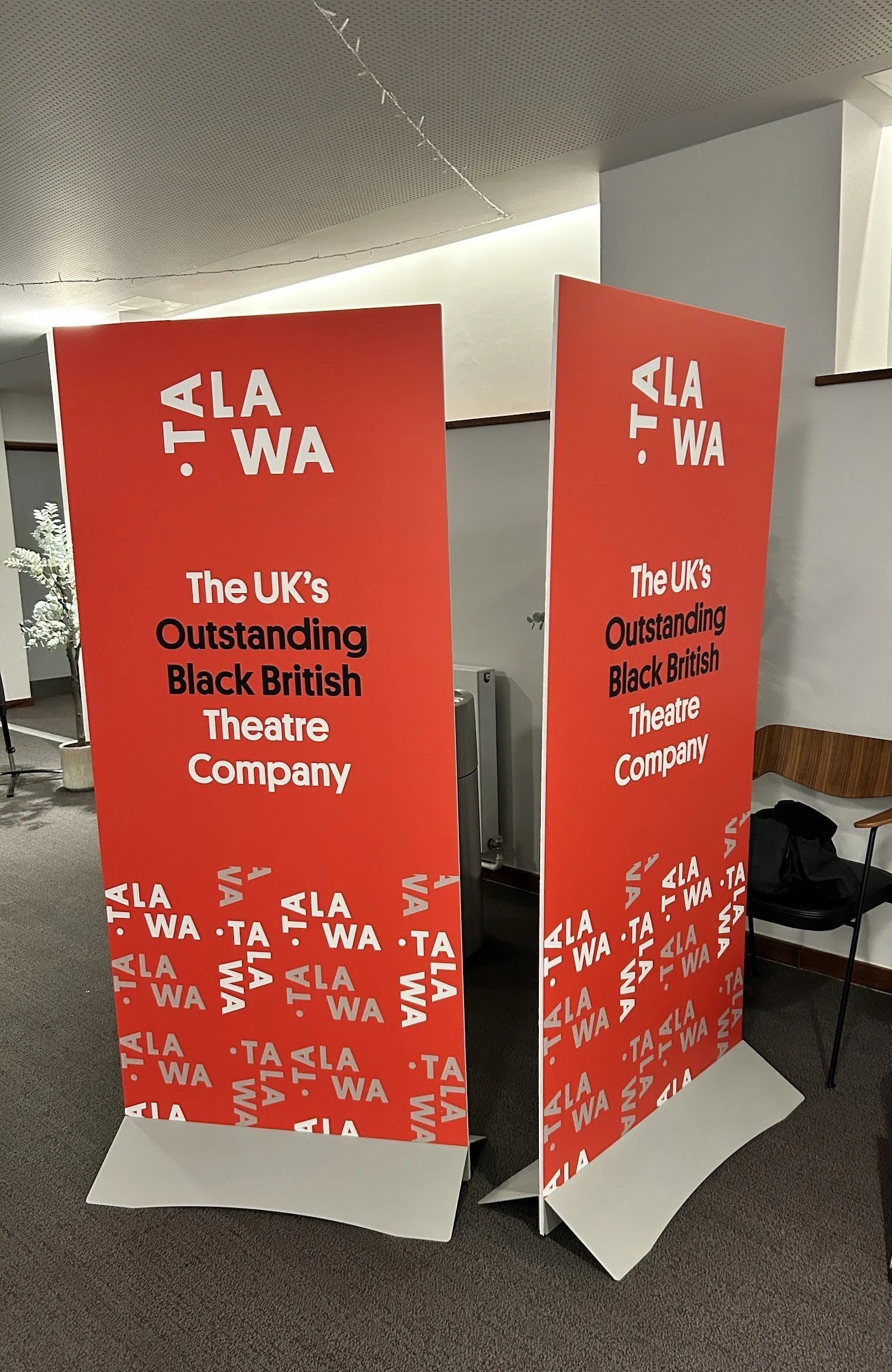 Printed Eco Display Tower Talawa Theatre Company.webp