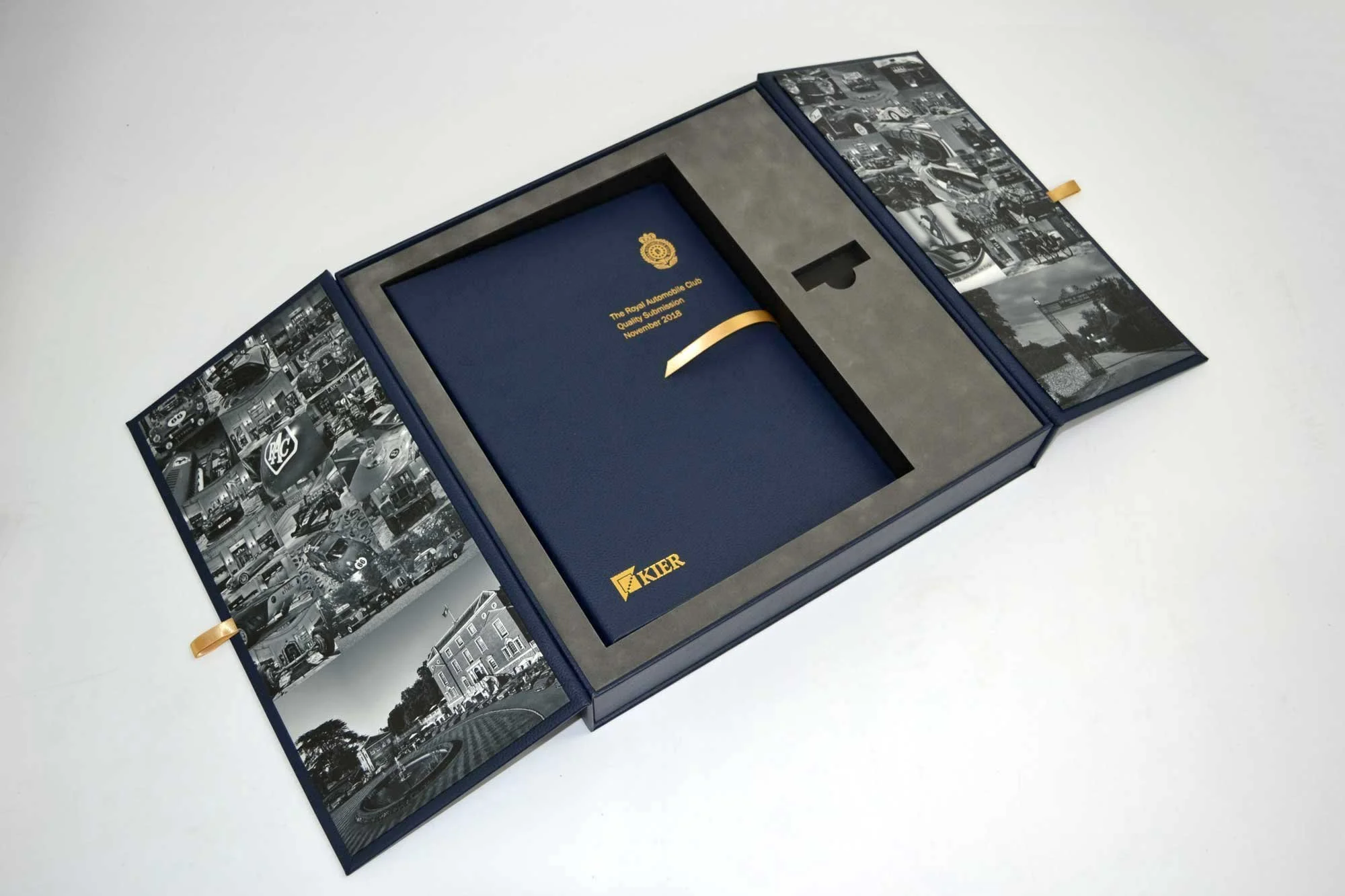 Kier Royal Automobile Club Bespoke Pitch Presentation Box.webp