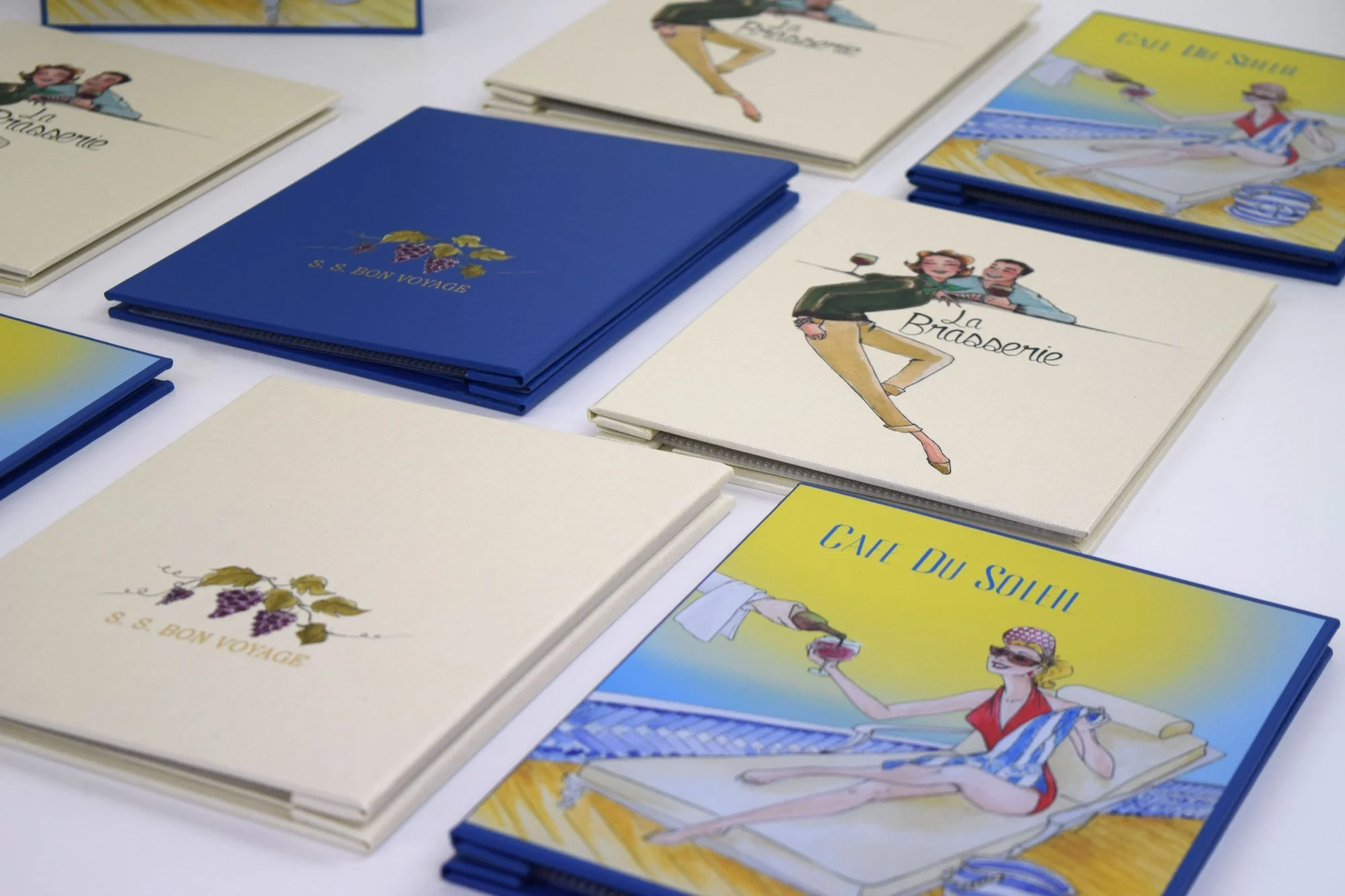 Multiple Bespoke Restaurant Menu Covers.webp