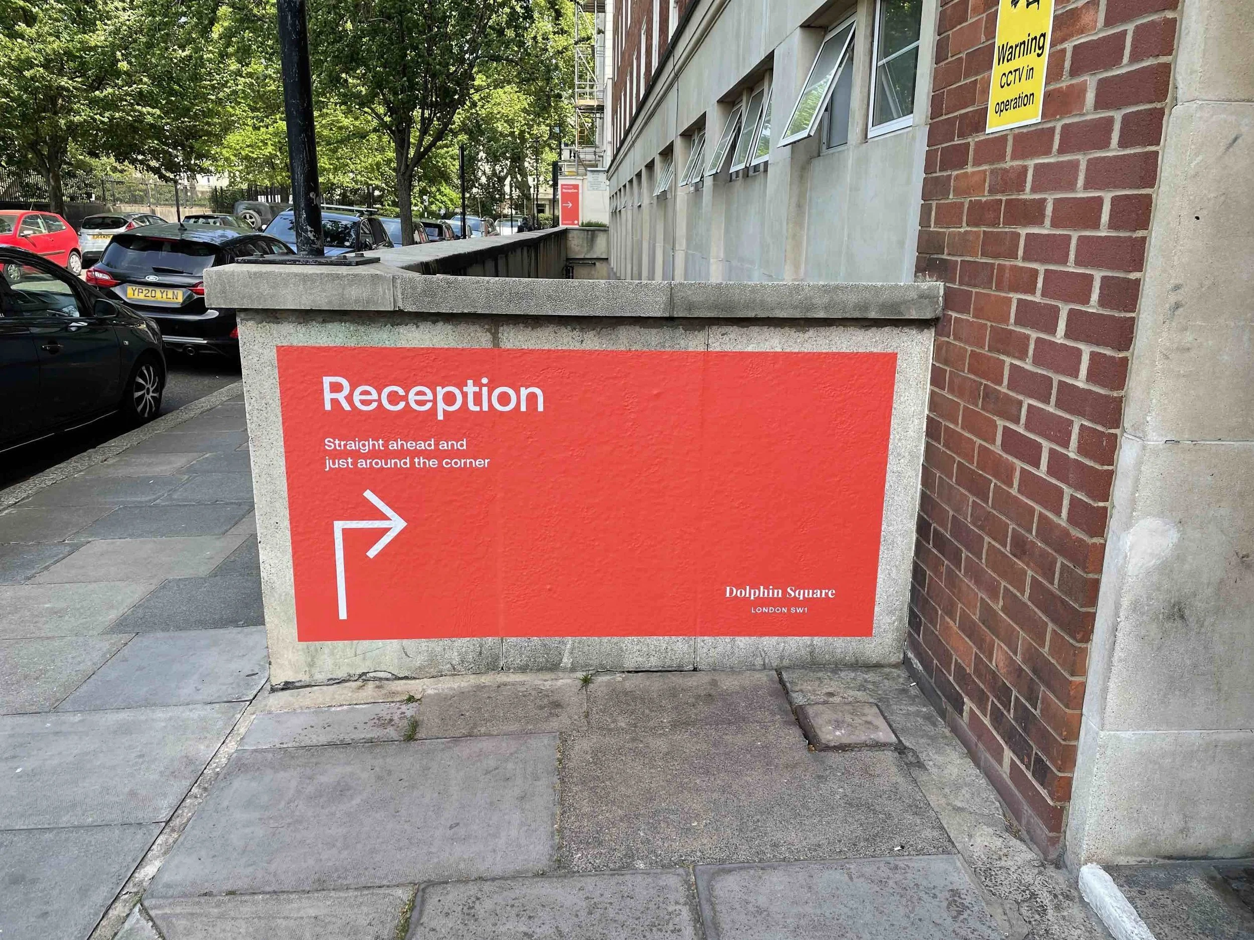 Dolphin Square Reception Wayfinding Graphics.webp