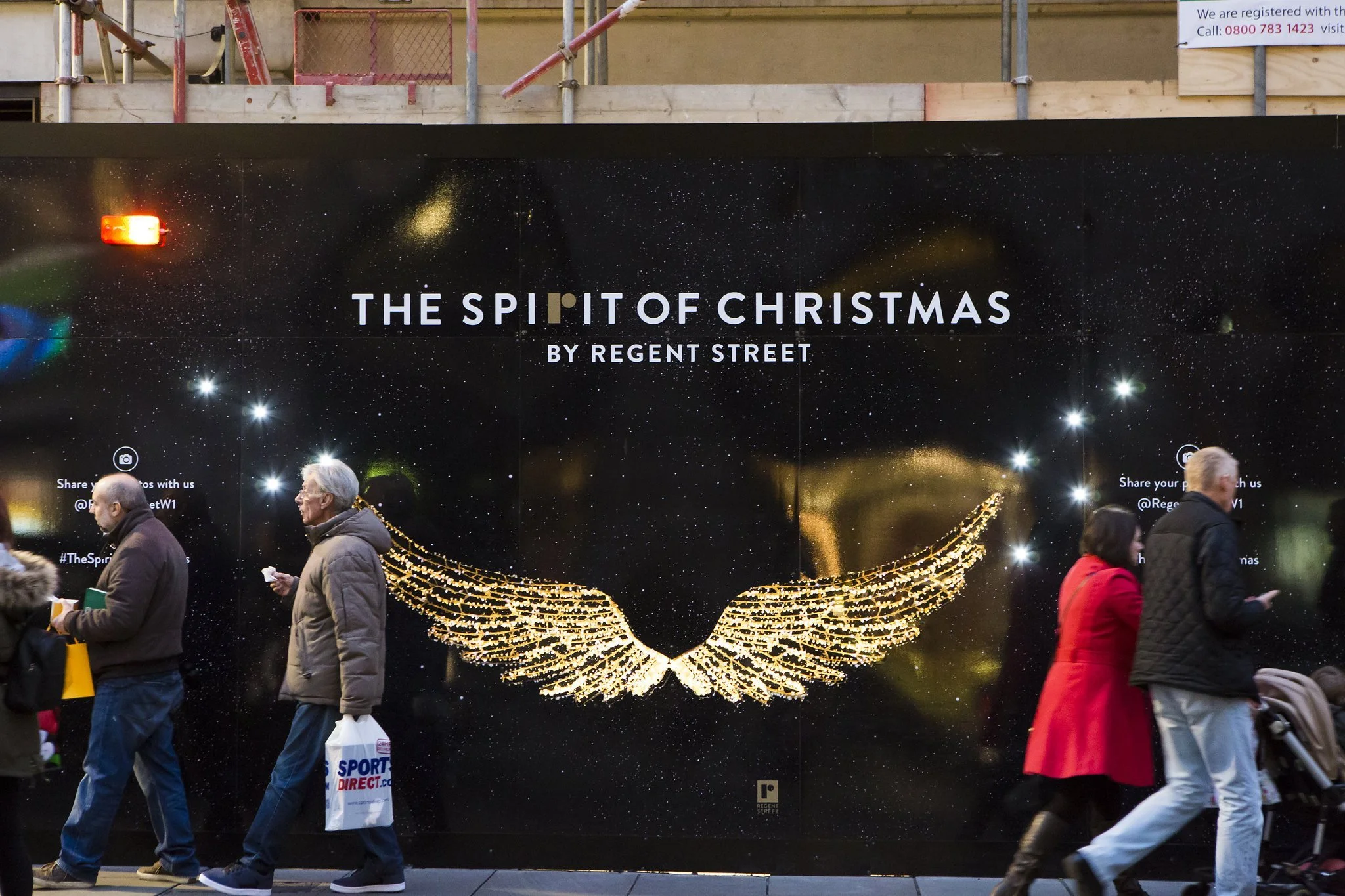 Spirit of Christmas Regent Street Hoarding Graphics - 1.webp