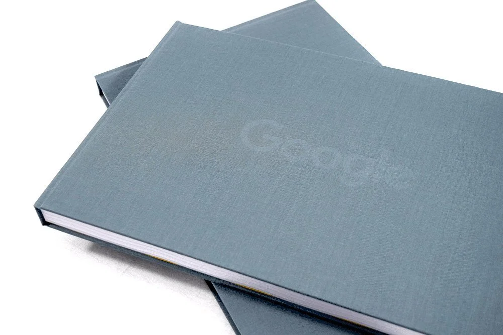 Google Bespoke Casebound Book Deboss Logo .webp