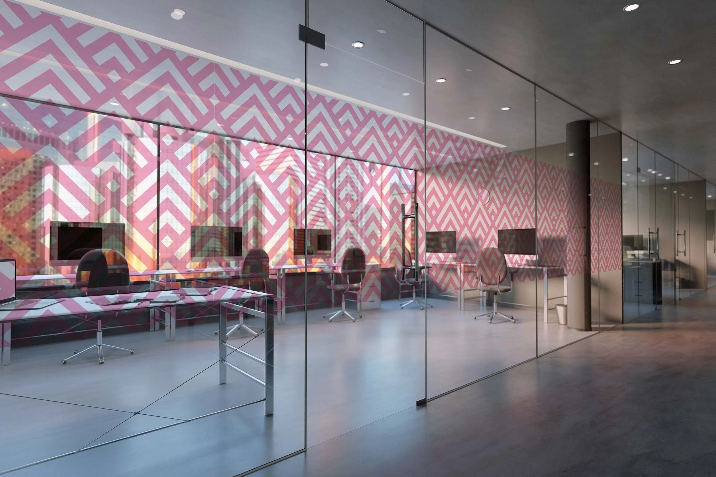 Window Graphics Pink Diamond Pattern.webp