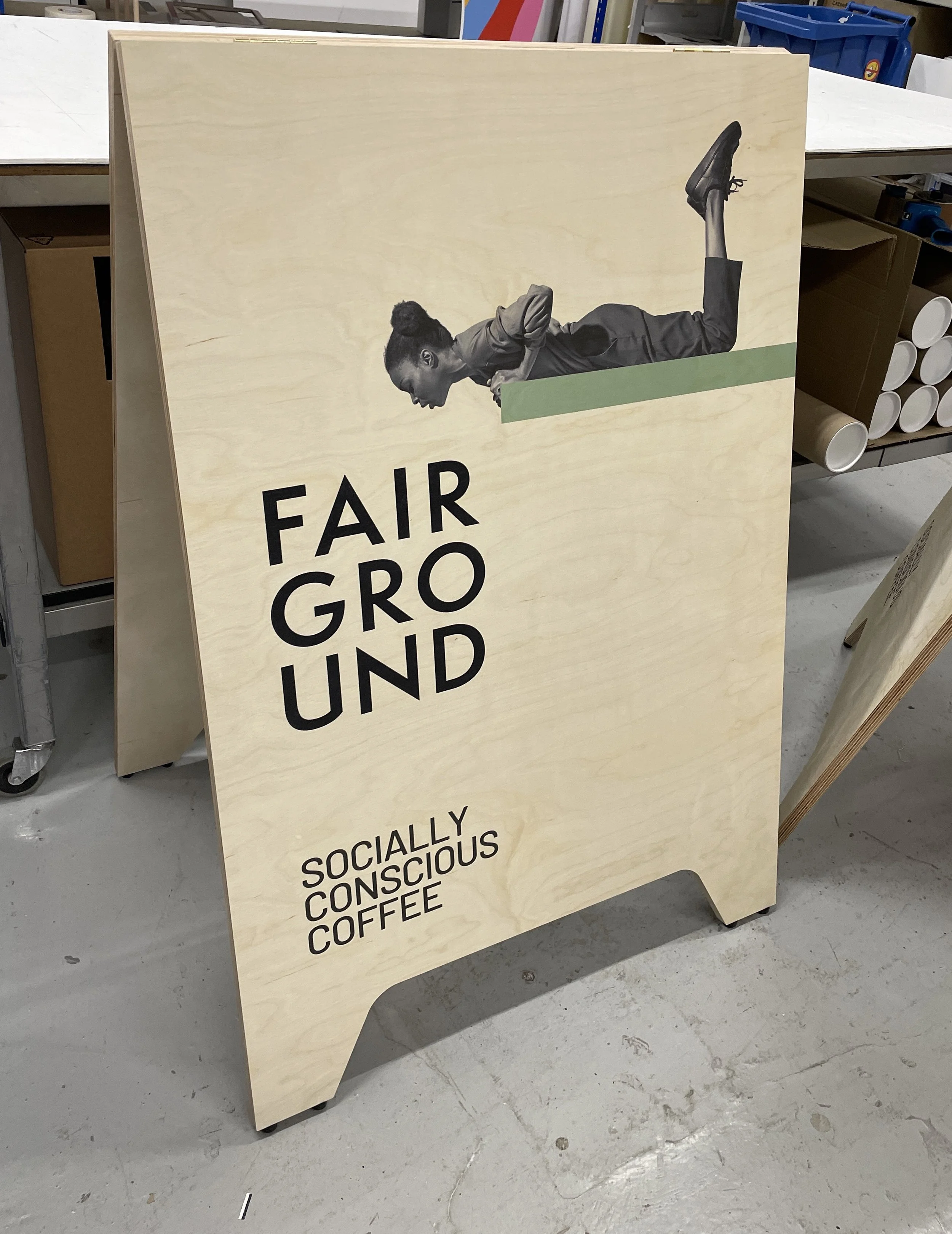 Fair Ground Coffee A Frame Printing on Wood - 2.JPG