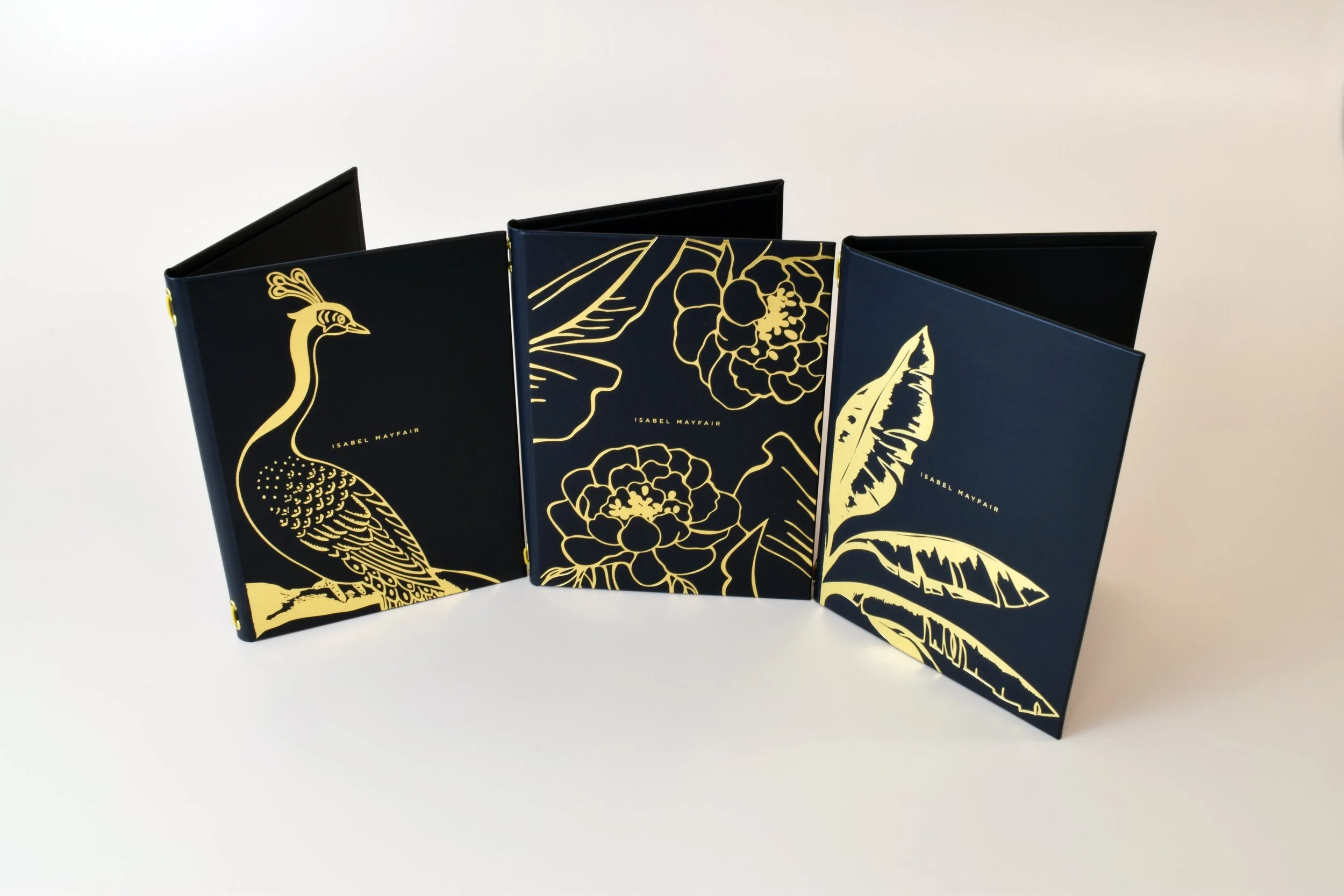 Isabel Mayfair Bespoke Resturant Menu Covers.webp