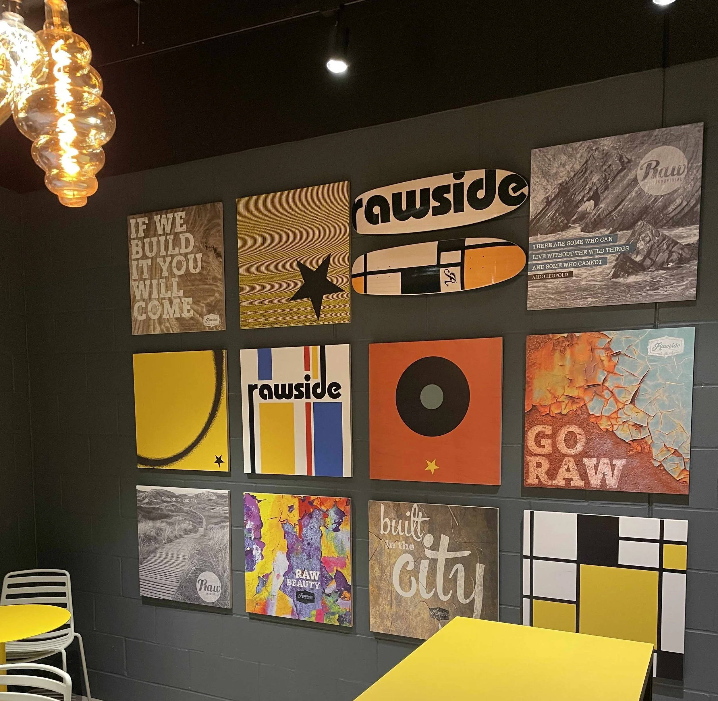 Rawside London Showroom Wood Printing.webp