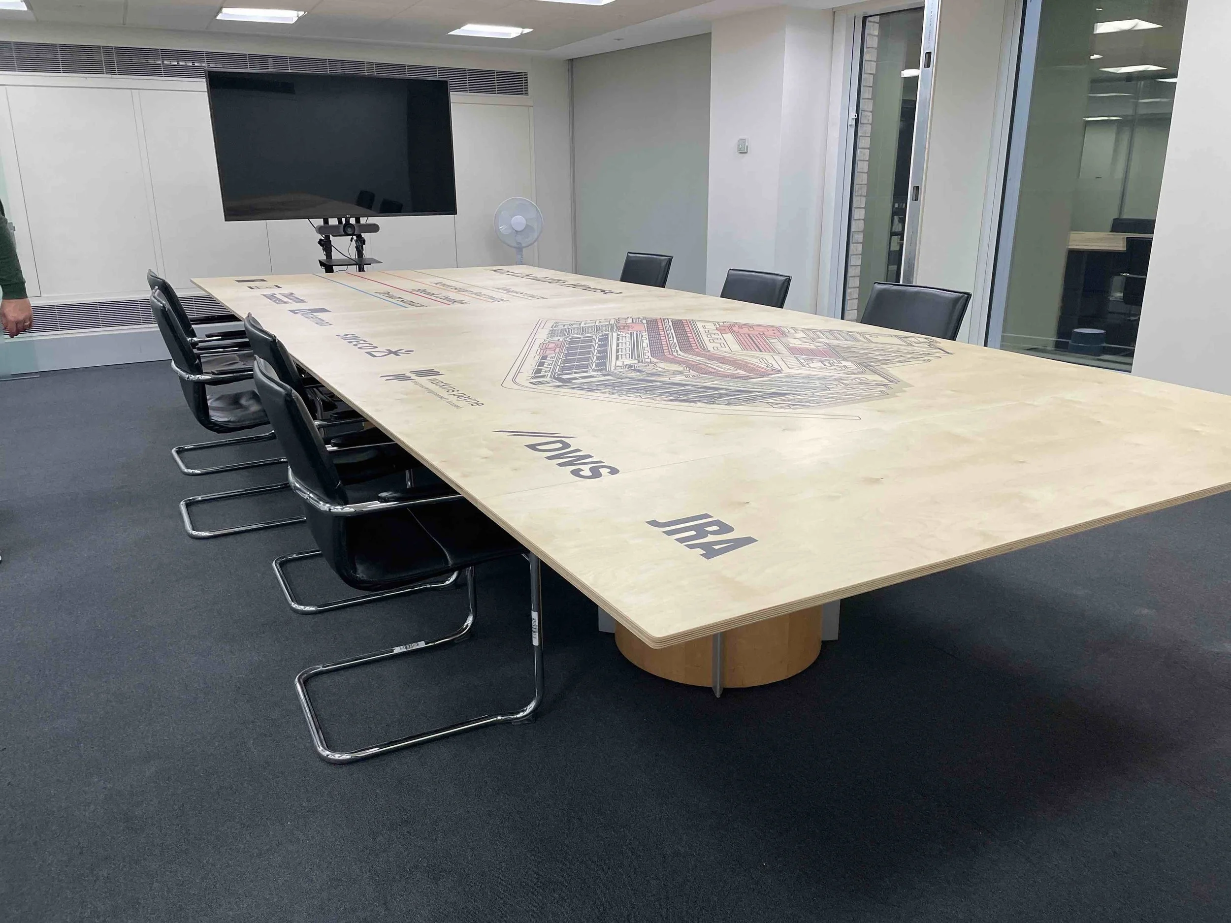 Watkins Payne Printed Plywood Table - 2.webp