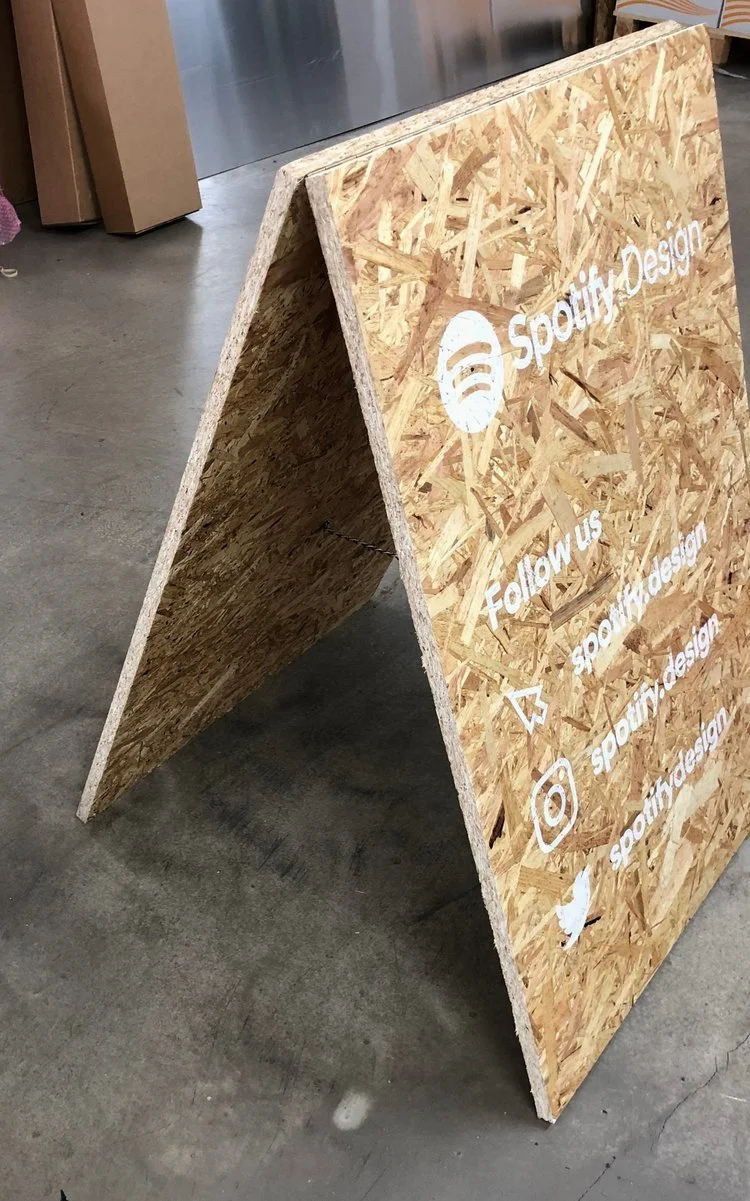 Spotify Printed Graphics on OSB Wood - 2.webp