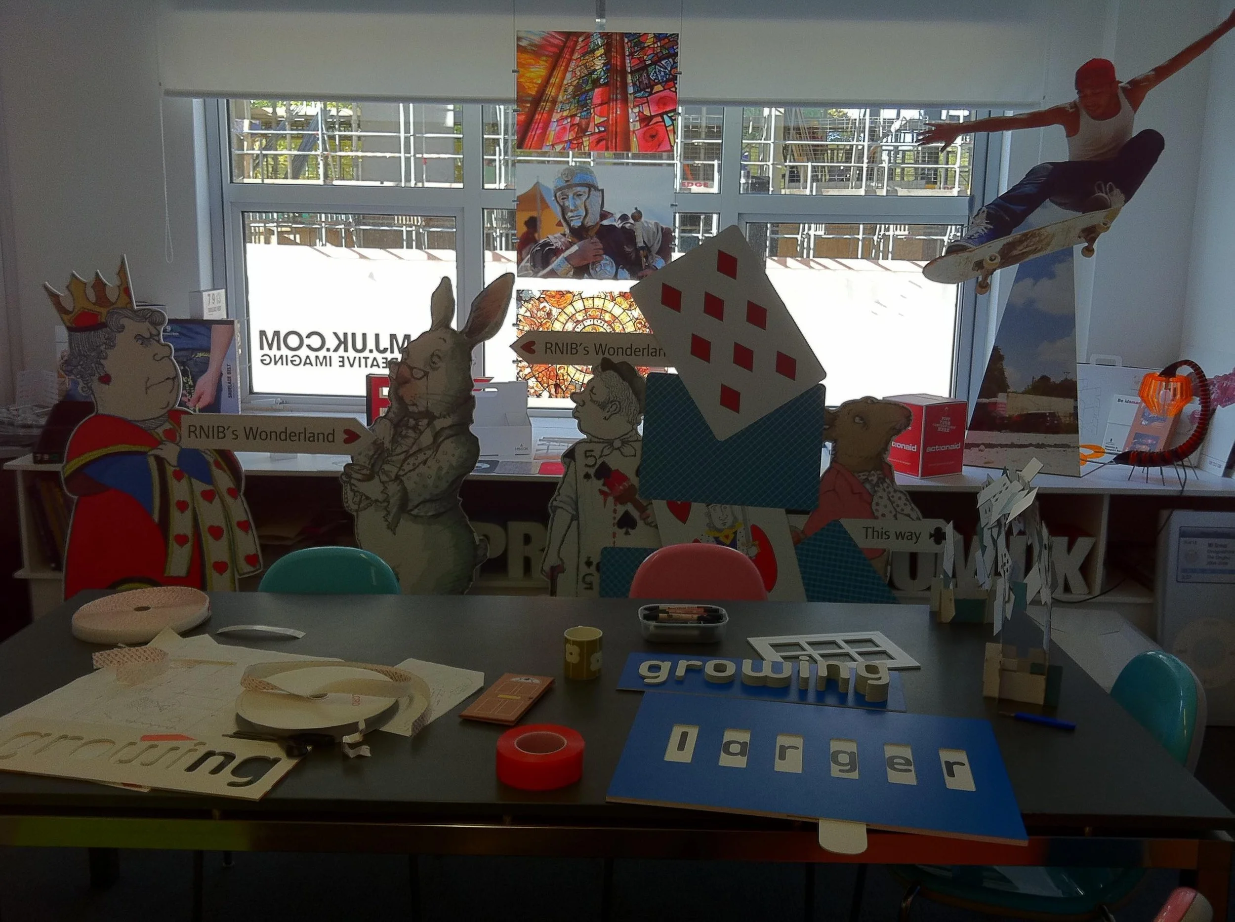 Cardboard Displays Alice in Wonderland.webp