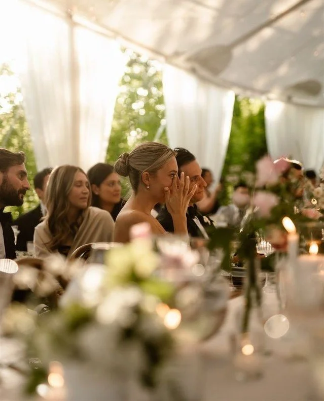 Getting ready in your childhood bedroom. (The PERFECT first chapter.)⁠
⁠
Walking through the backyard your dad and brothers spent weeks perfecting just for today. (A moment you'll never forget.)⁠
⁠
Portraits under the same trees where you played brid