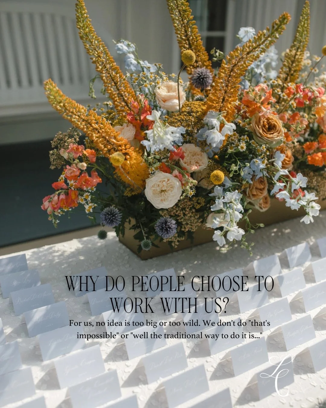 Every couple who comes to us has a vision. Sometimes it's crystal clear. Sometimes it's more of a feeling. A vibe, a mood board, a "I don't know exactly what I want but I'll know it when I see it."⁠
⁠
Either way, we're in.⁠
⁠
We've spent ov