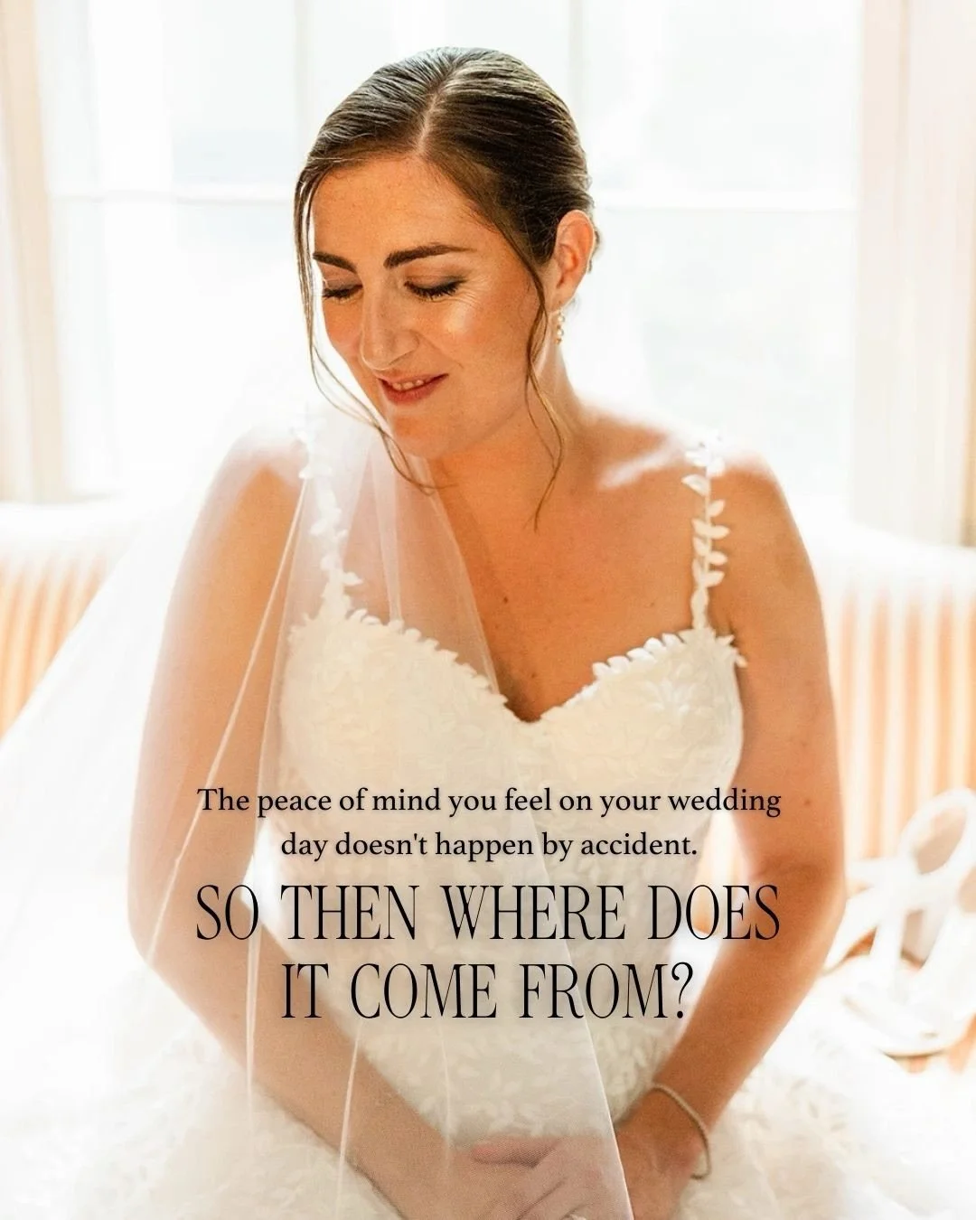 That calm you see on her face? It wasn&rsquo;t an accident.⁠
⁠
Peace of mind on your wedding day is earned &mdash; through preparation, good planning, and a team that has thought of everything before you even think to ask. ⁠
⁠
It comes from a plan so