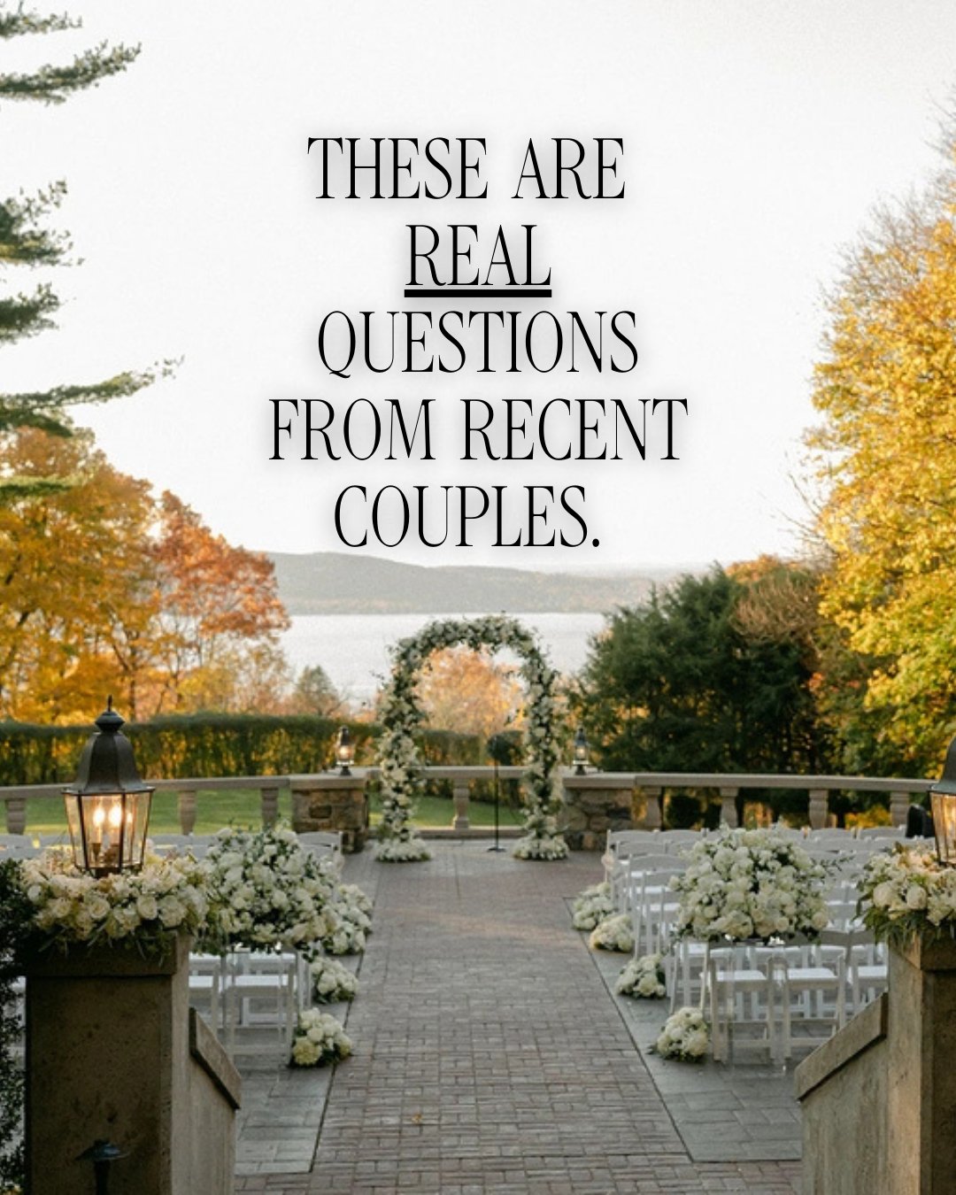 After ten-plus years of this, we've heard every question there is.⁠
⁠
You've never planned a wedding. We've planned hundreds. Every question you're stressing over has an answer, and we already know it.⁠
⁠
That's the whole point of hiring a planner. Y