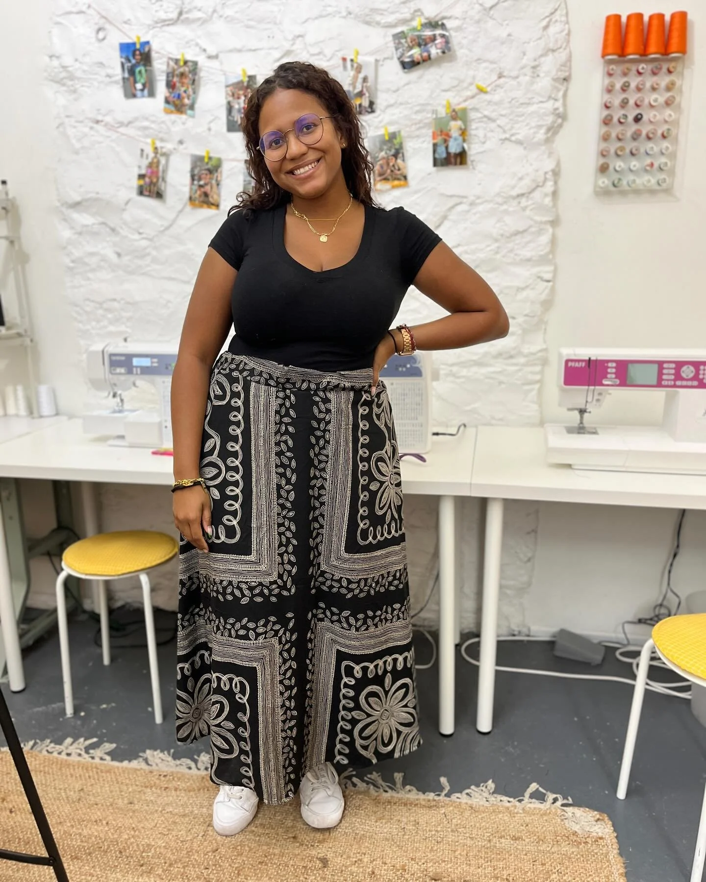 @smore_city Tried and True class! These students did a great job making their maxi skirts!