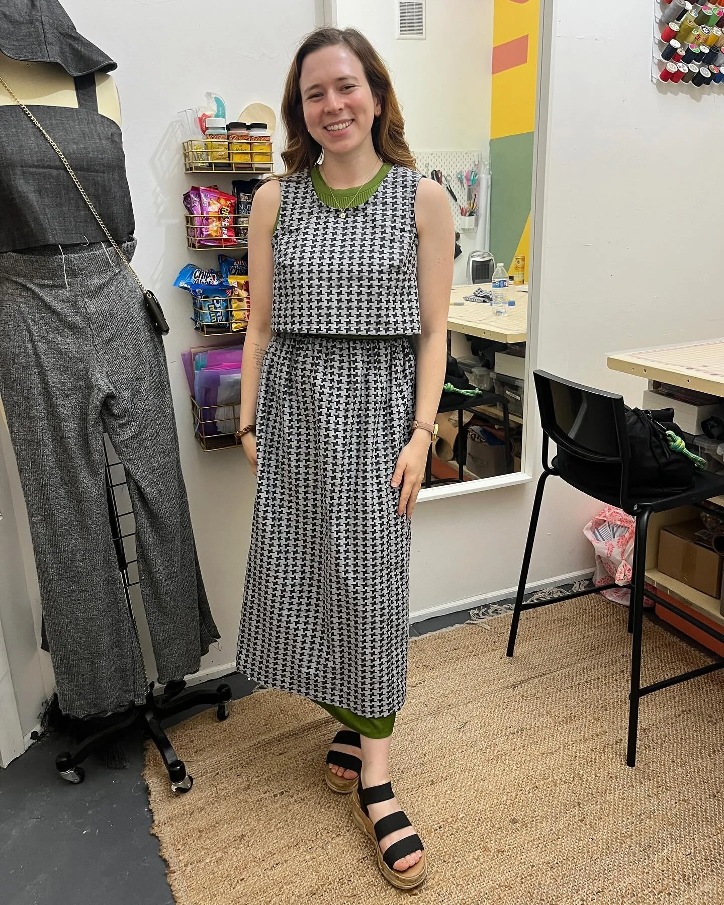 Blake took the beginner class and made her skirt then took more classes to make a matching top!! So cute! Amazing job on the matching set!

#BrooklynSewing #SewingStudioBK #MadeInBrooklyn #BrooklynSewingCommunity #SewingClassesBK #HandmadeInBrooklyn 