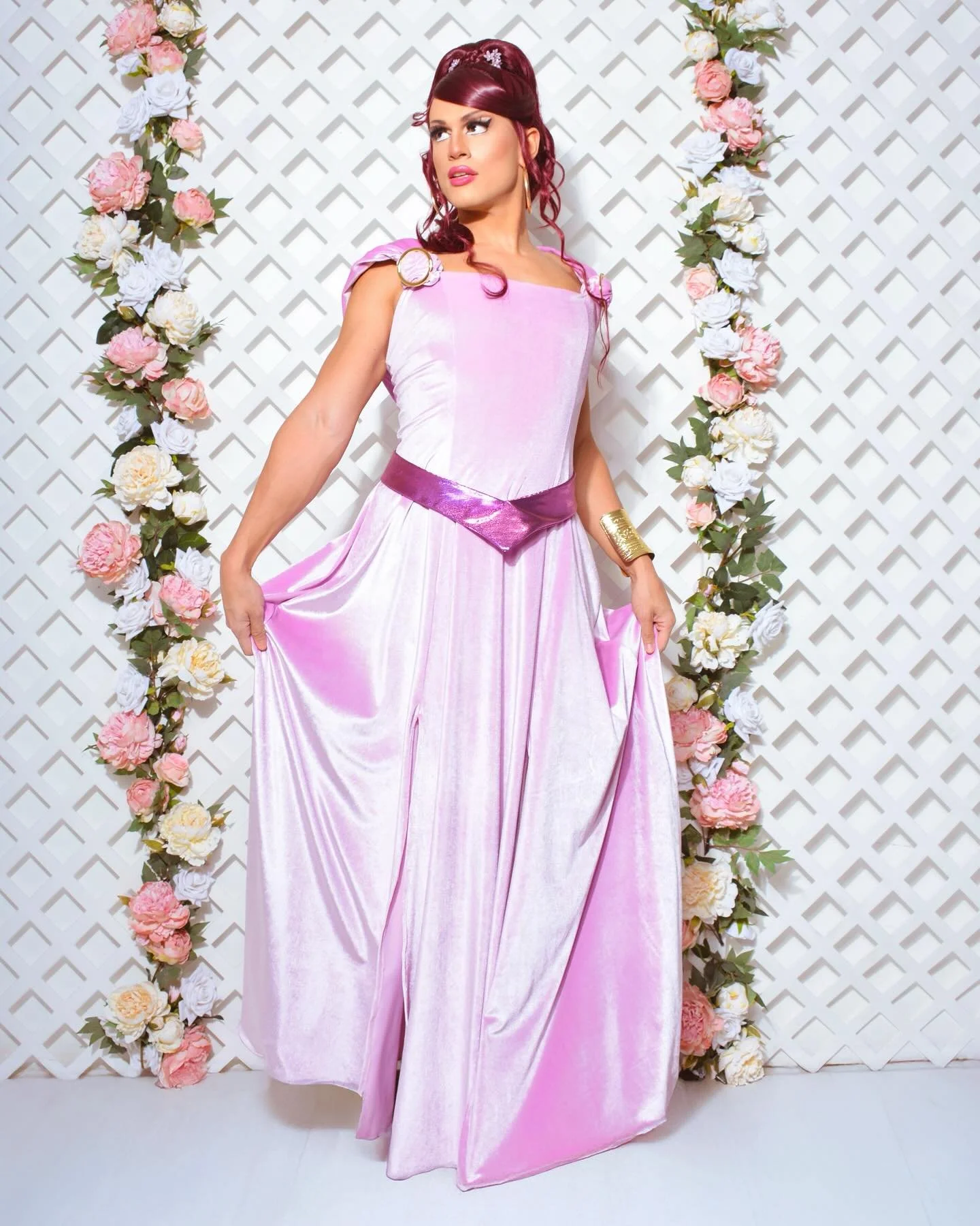 Super proud of @thisistaina sewing a dress inspired by Megara. This project was definitely a labor of love! Amazing job!