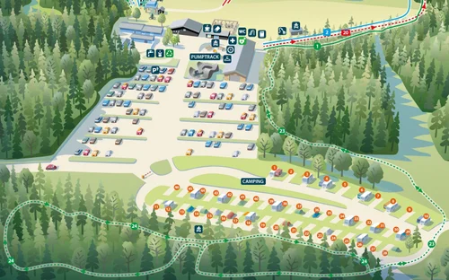 Camping vid Vallåsen Bike Park | Hallandsåsen — Vallåsen