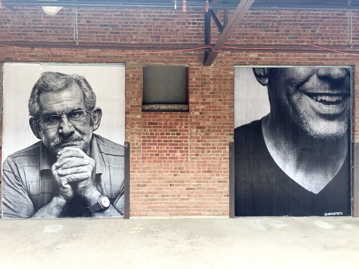 Unsolicited Wheat Paste Murals outside of Remedy Brewing. 