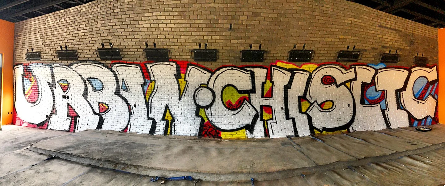 48' x7' mural for Urban Chislic.