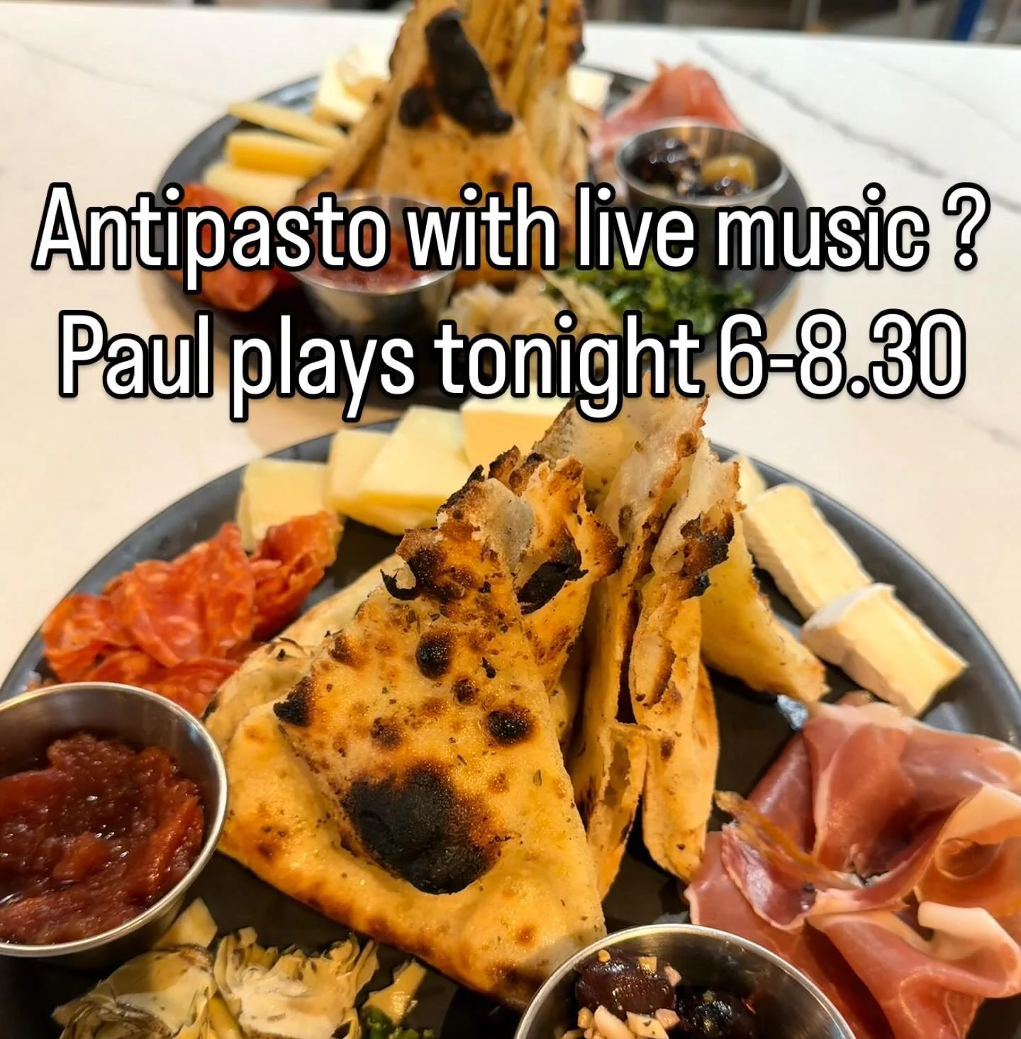 Paul will be playing tonight at 6pm and the patio is still open