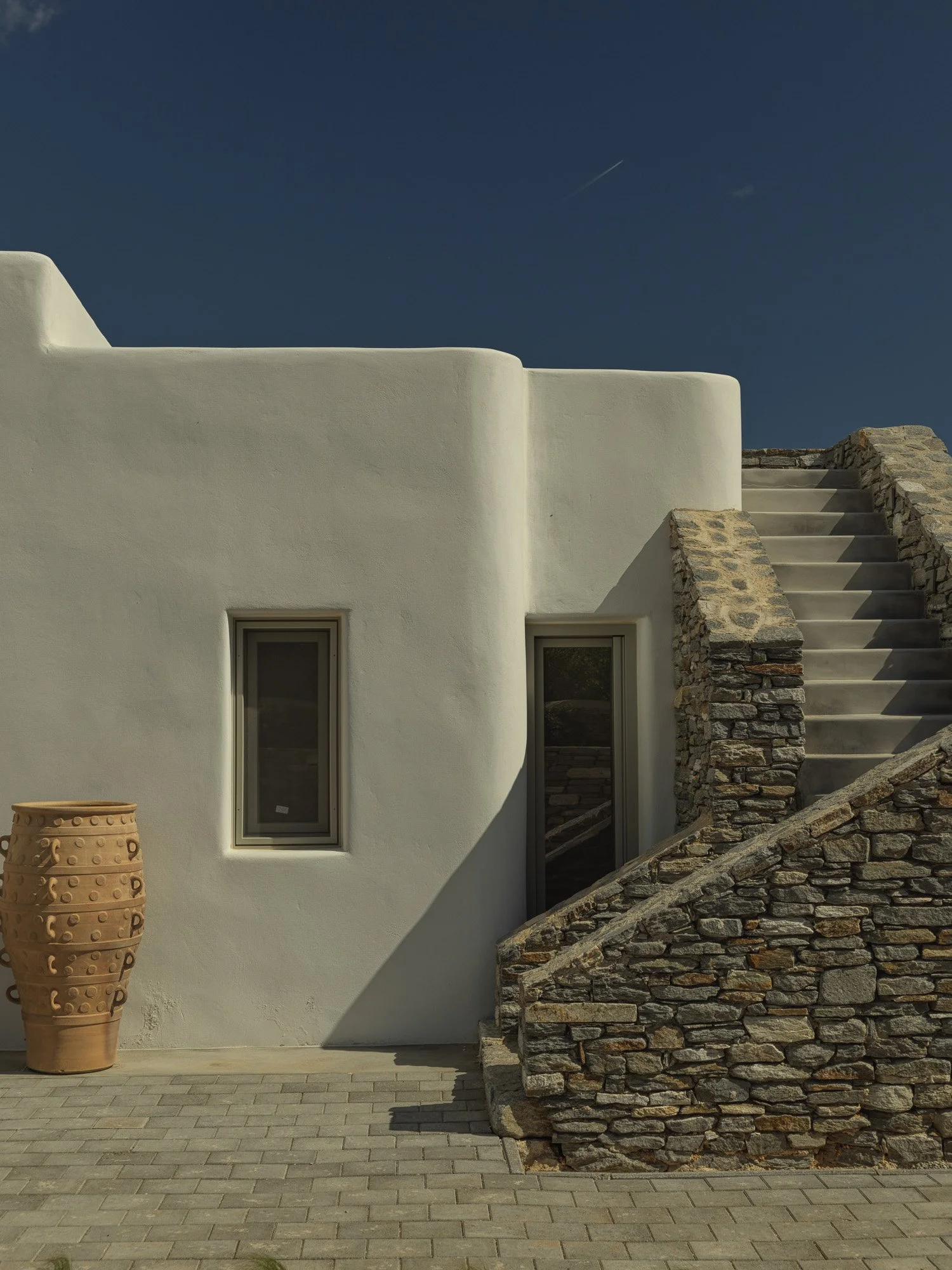 stairs to private terrace