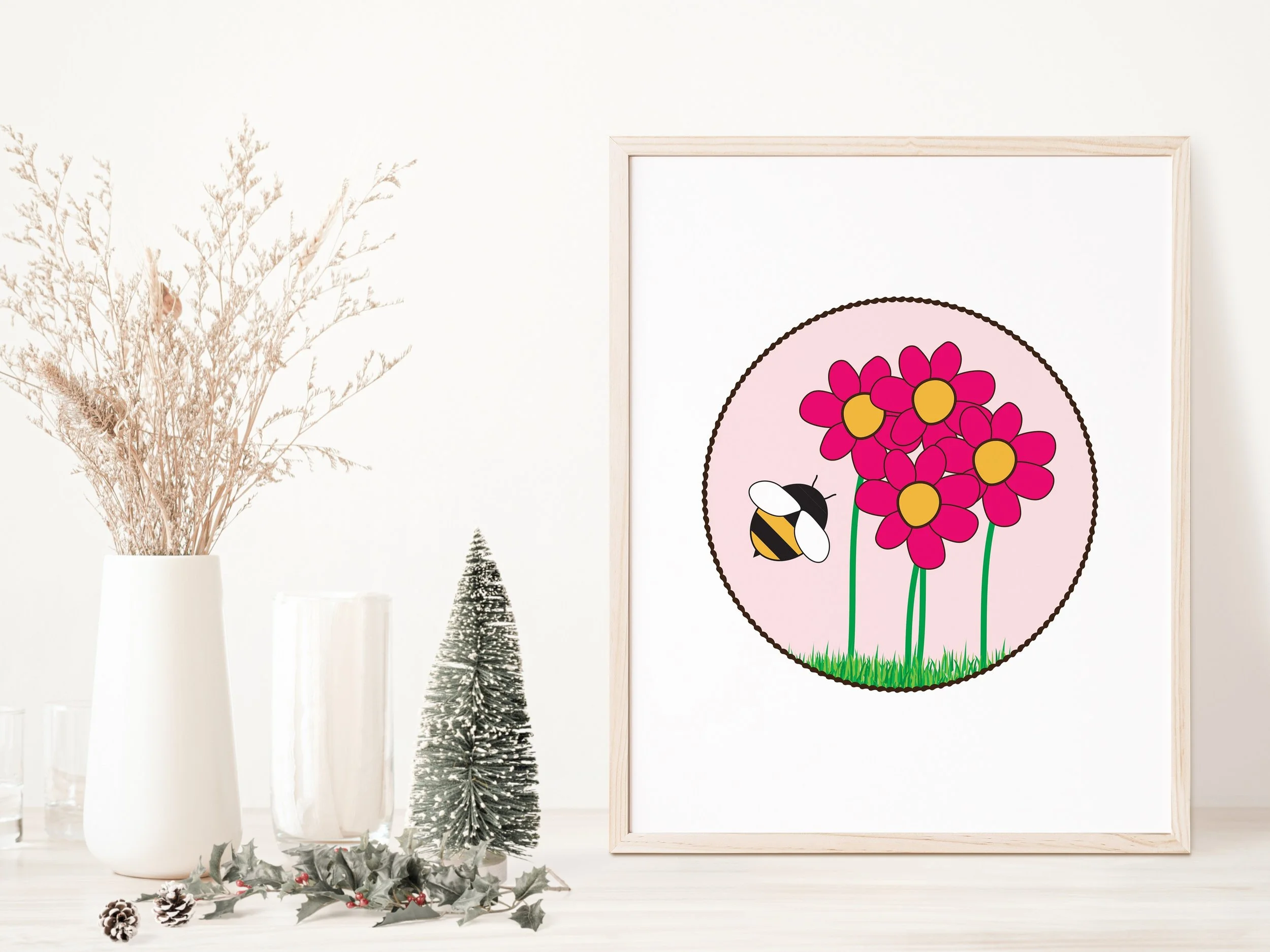 Art Print - Happy Little Bee
