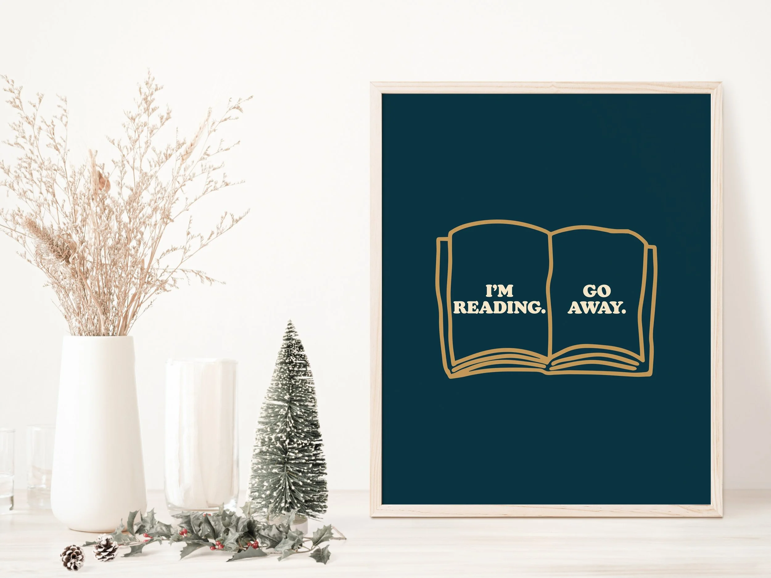 Art Print - I'm Reading, Go Away