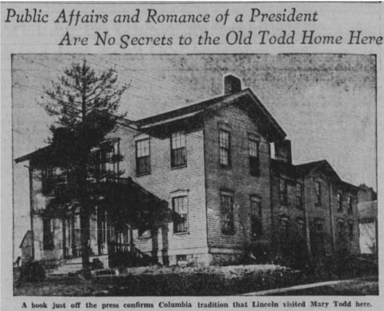 The 1823 Todd House: The Lost Lincoln Connection