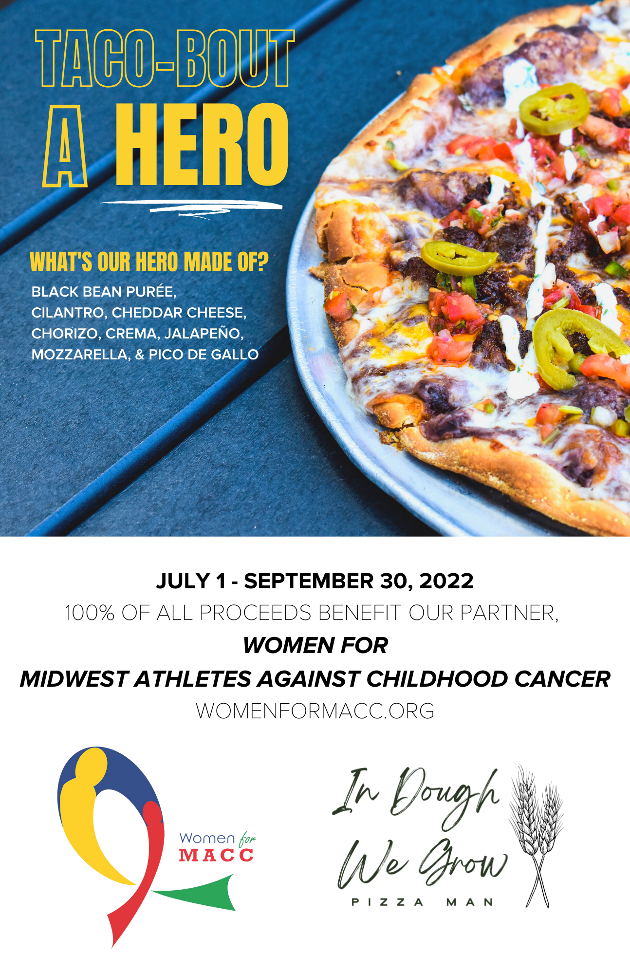 Taco Bout A Hero Flyer