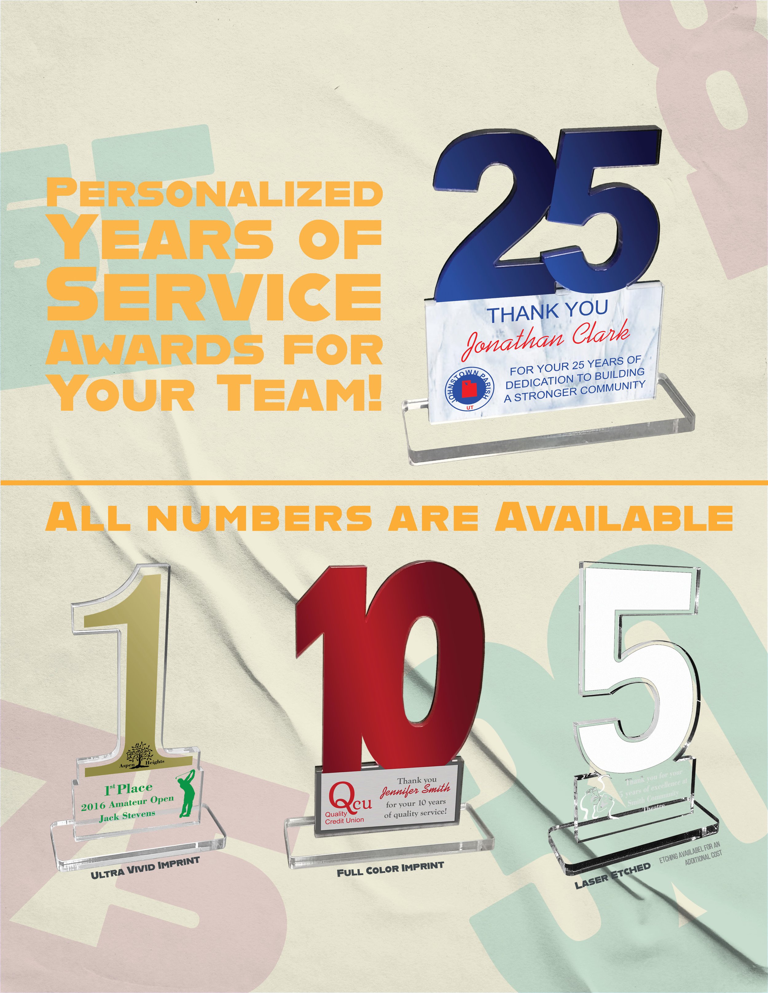 Years of Service Award Flier 1