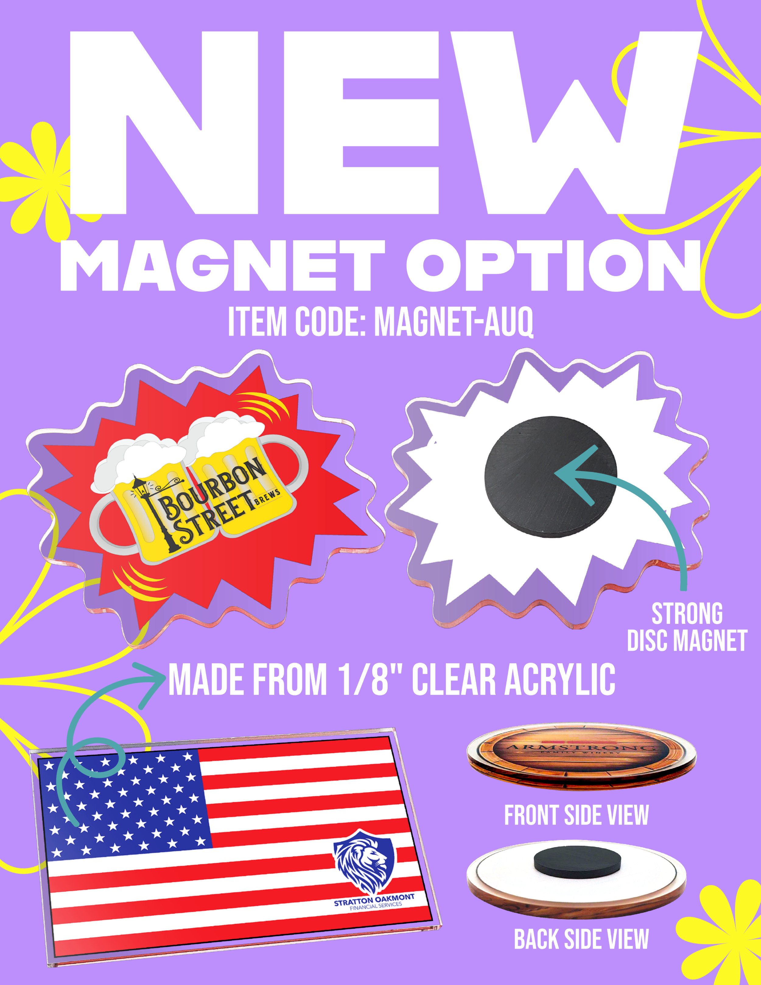 UV Acrylic Magnet Flier 1