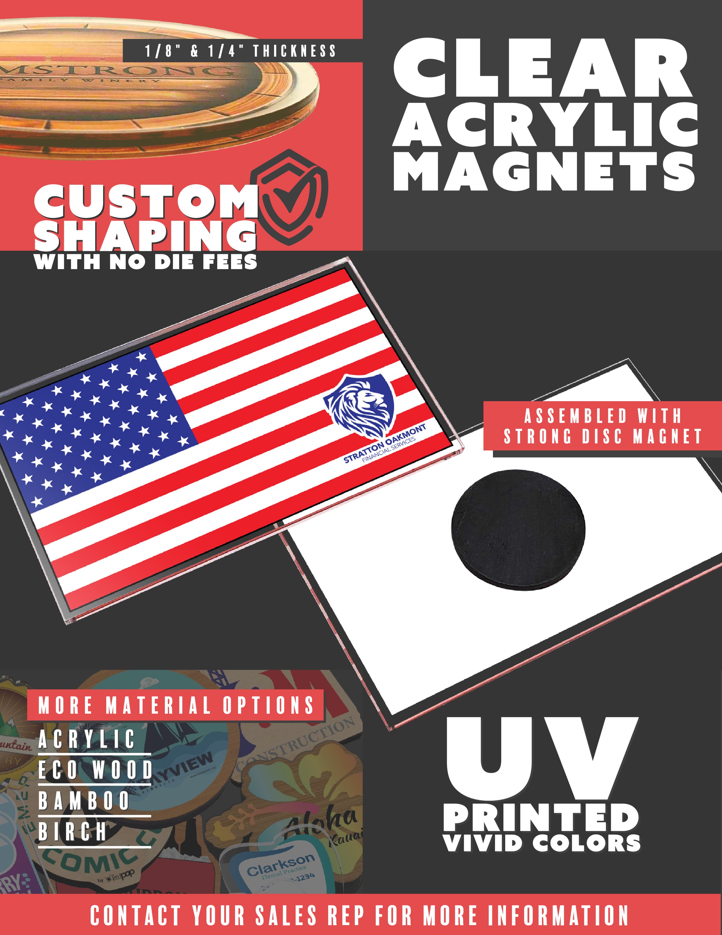 UV Acrylic Magnet Flier 2