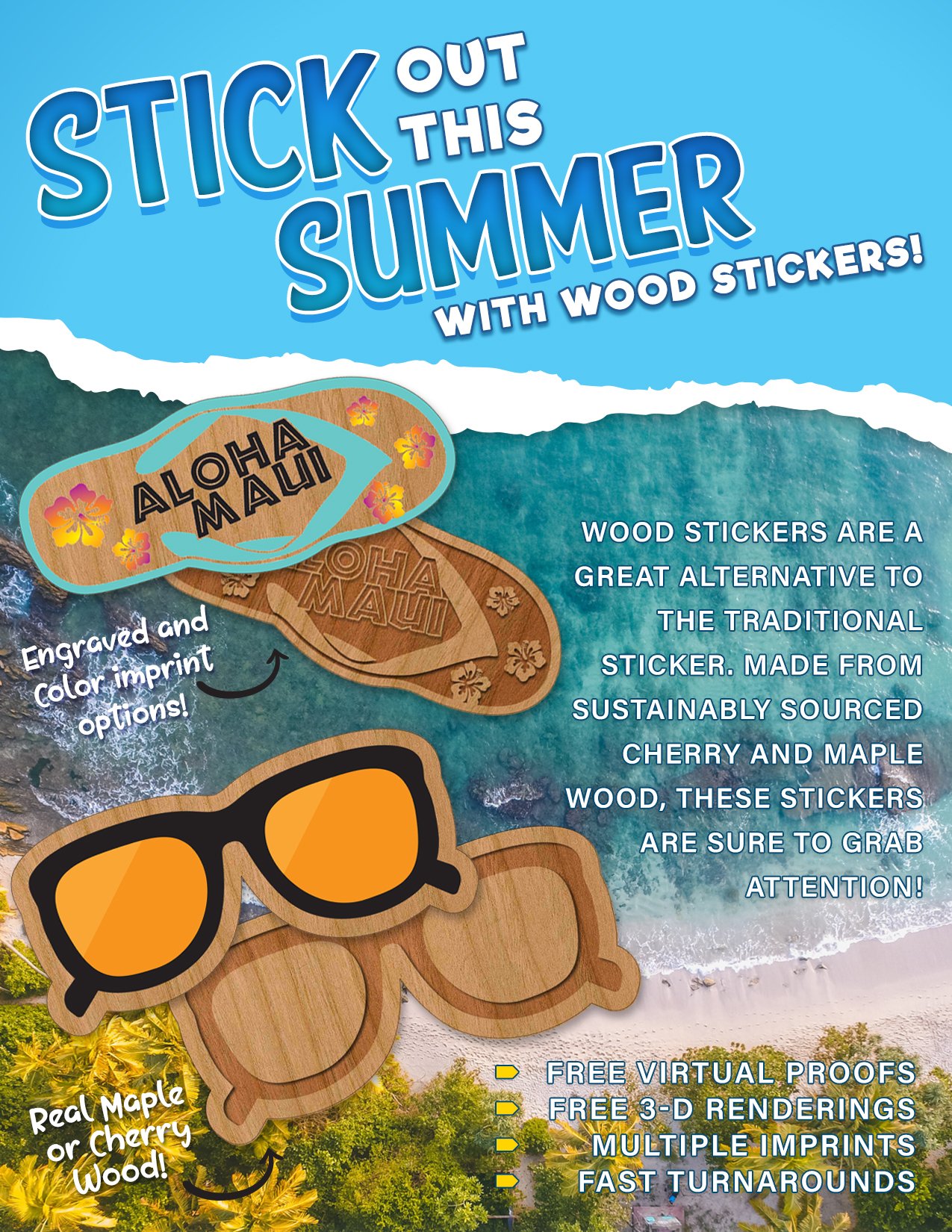 Wood Sticker Flier 1