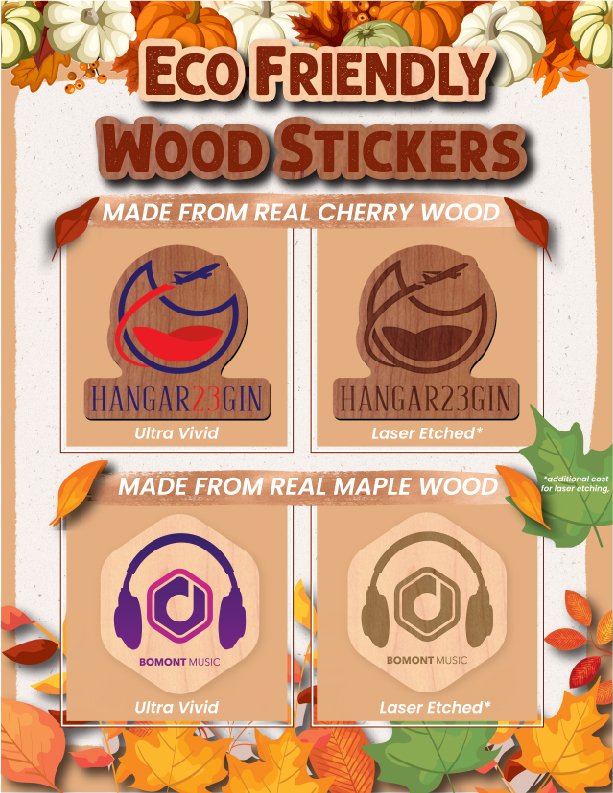 Wood Sticker Flier 4