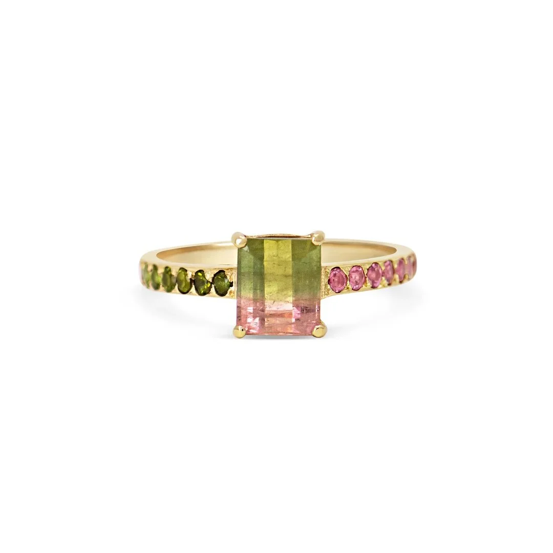 Watermelon Sugar Ring with Pavé Ombre Band1.jpeg