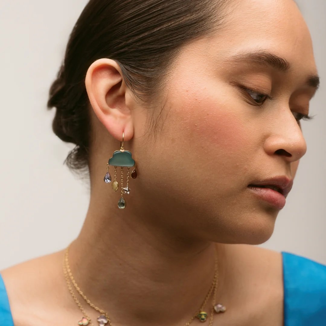 Cloud & Rain Chain Drop Earrings with Blue Chalcedony.jpeg