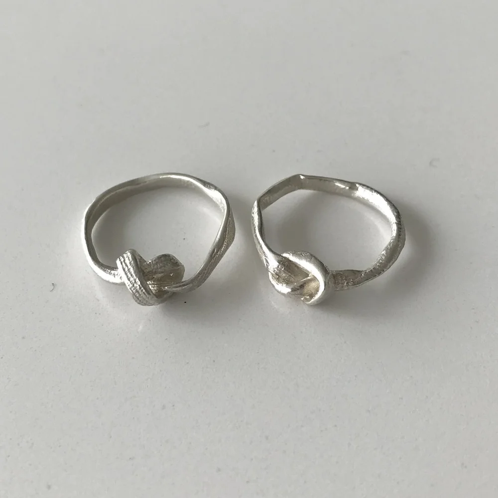 Bashed Knot Ring silver — The Wearer Londons best independent