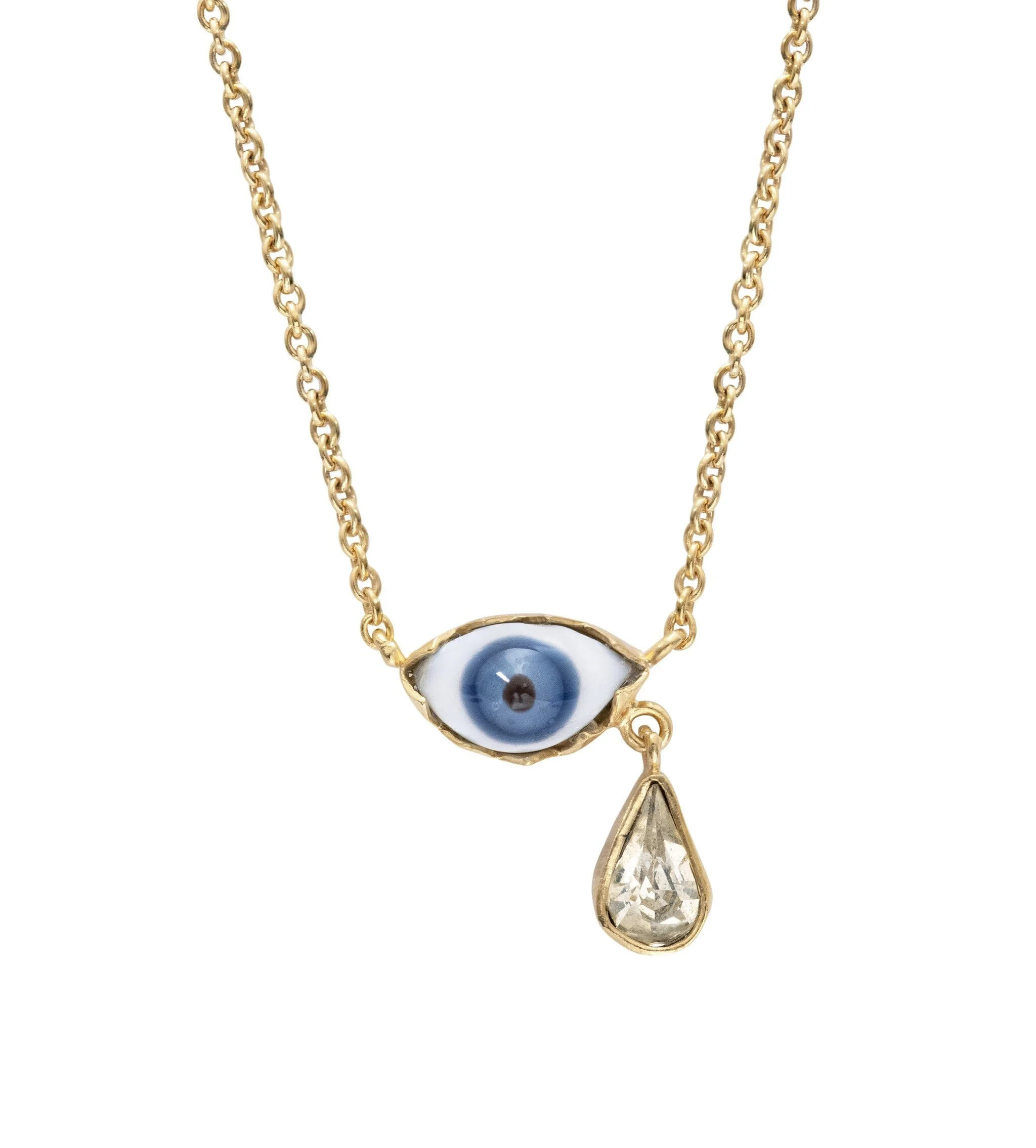 Blue Eye Teardrop Necklace