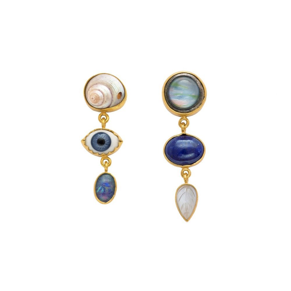 The Super Special Ones - Blue Charm Drop Earrings