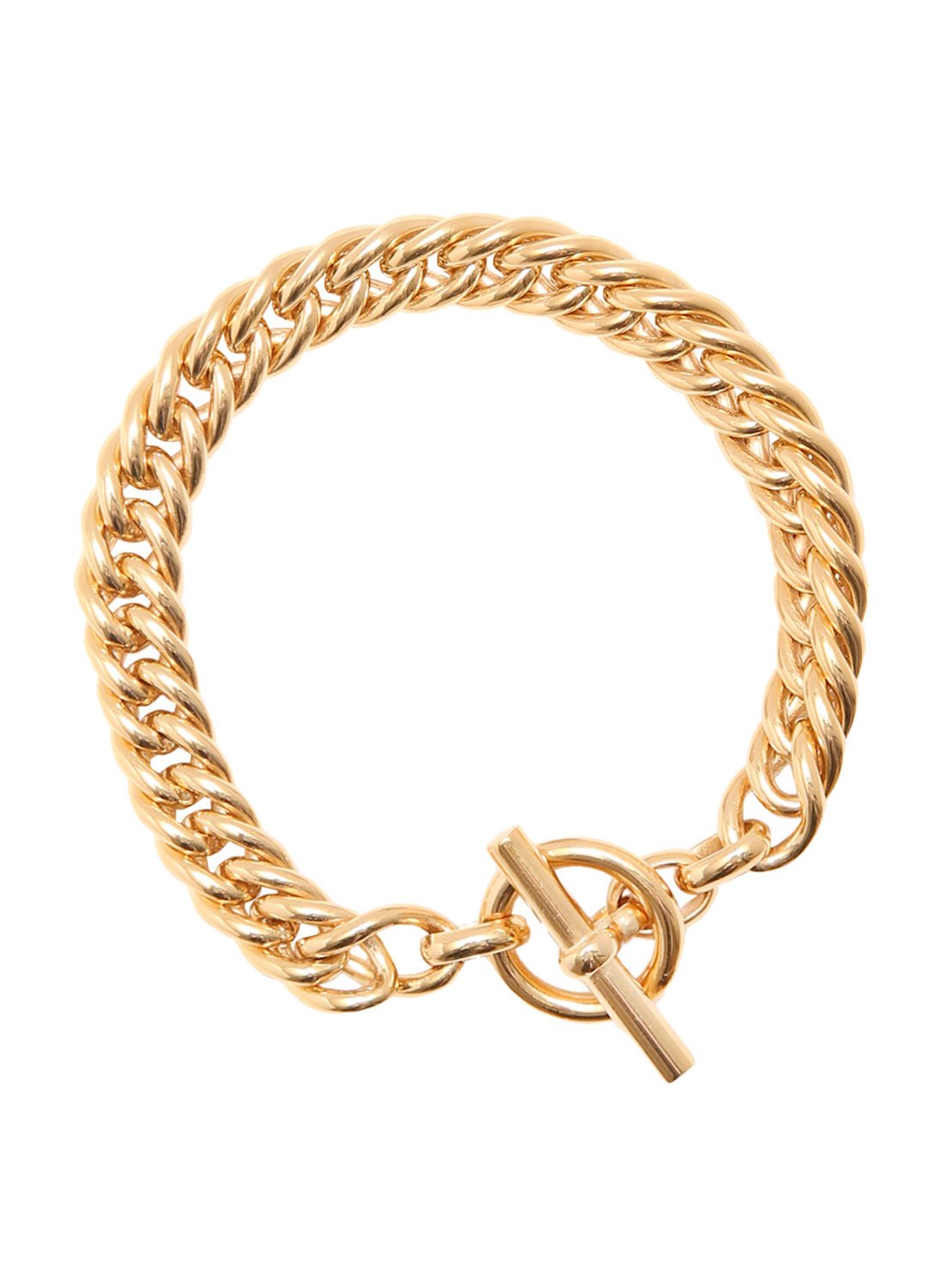 Small Gold Curb Link Bracelet
