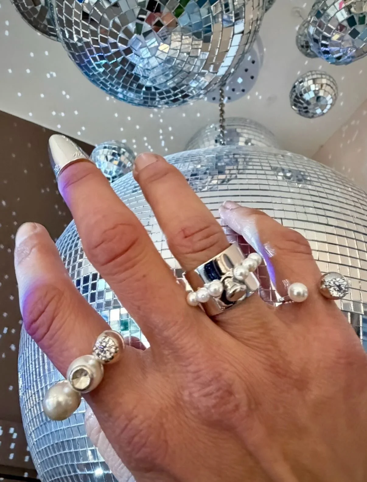 Playful, a little bit unexpected, and made to fit you 💫

Meet this joyful collection from FeiFei; a Central Saint Martins graduate bringing serious fun to your ring stack. Think a stylish mix of silver and pearl, sculptural shapes, and pieces full o